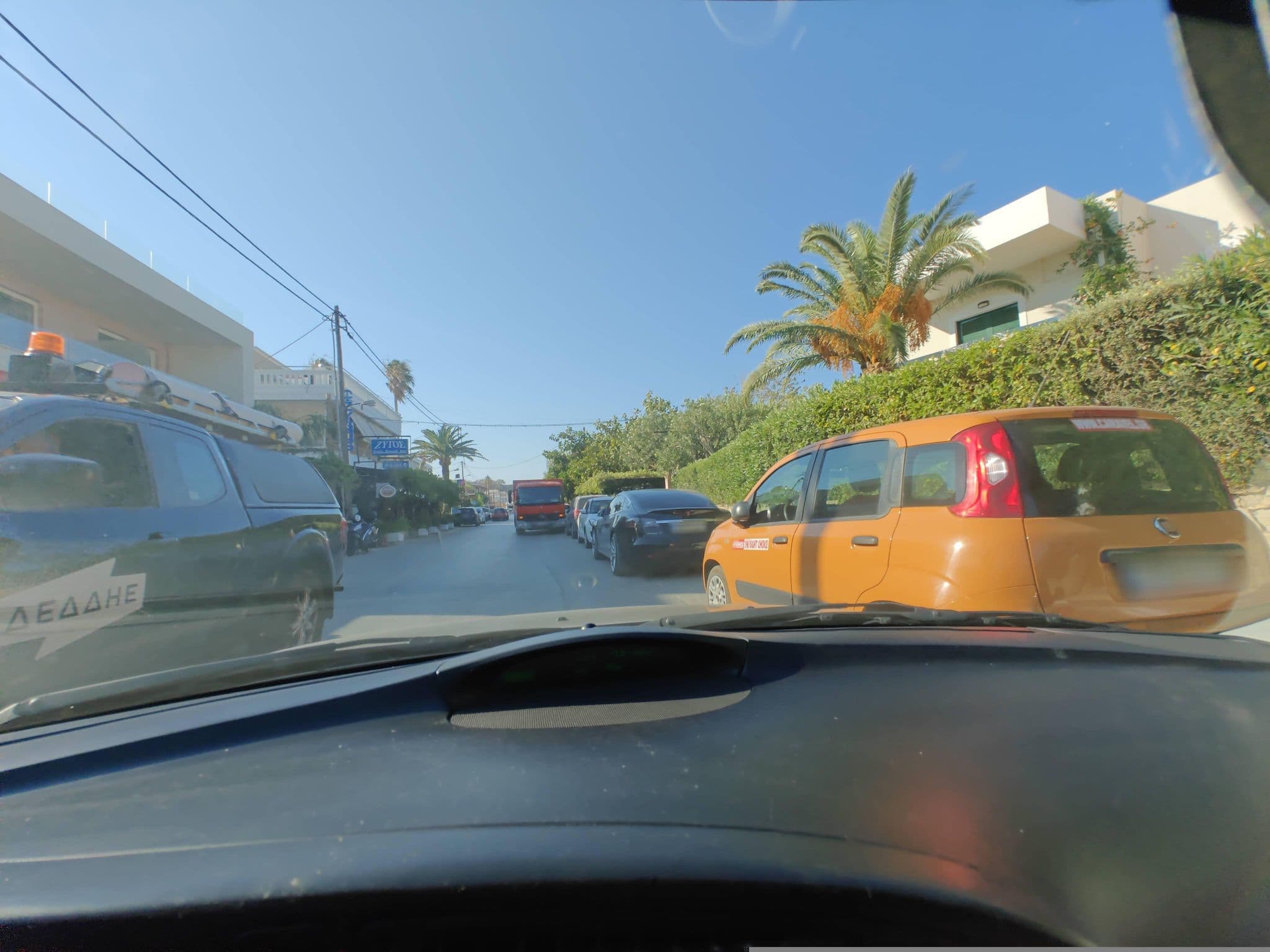 Street view near Villa Marise, Palaióchora