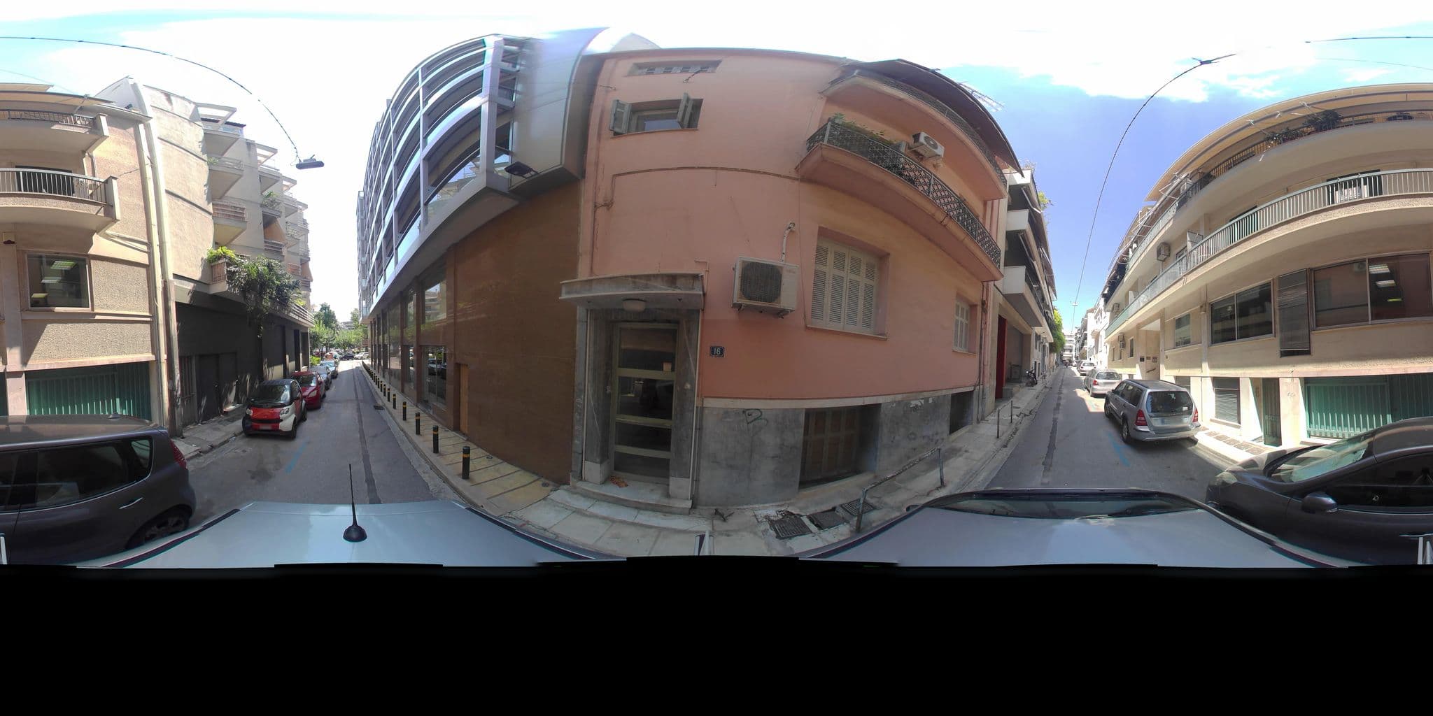 Street view near Ilisia Hotel, Zográfos — © zaf3kala (CC BY-SA · Mapillary)