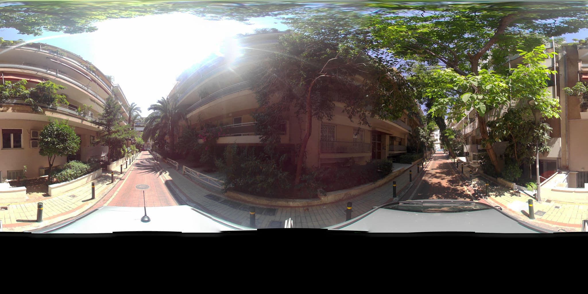 Street view near Holiday Suites, Zográfos — © zaf3kala (CC BY-SA · Mapillary)