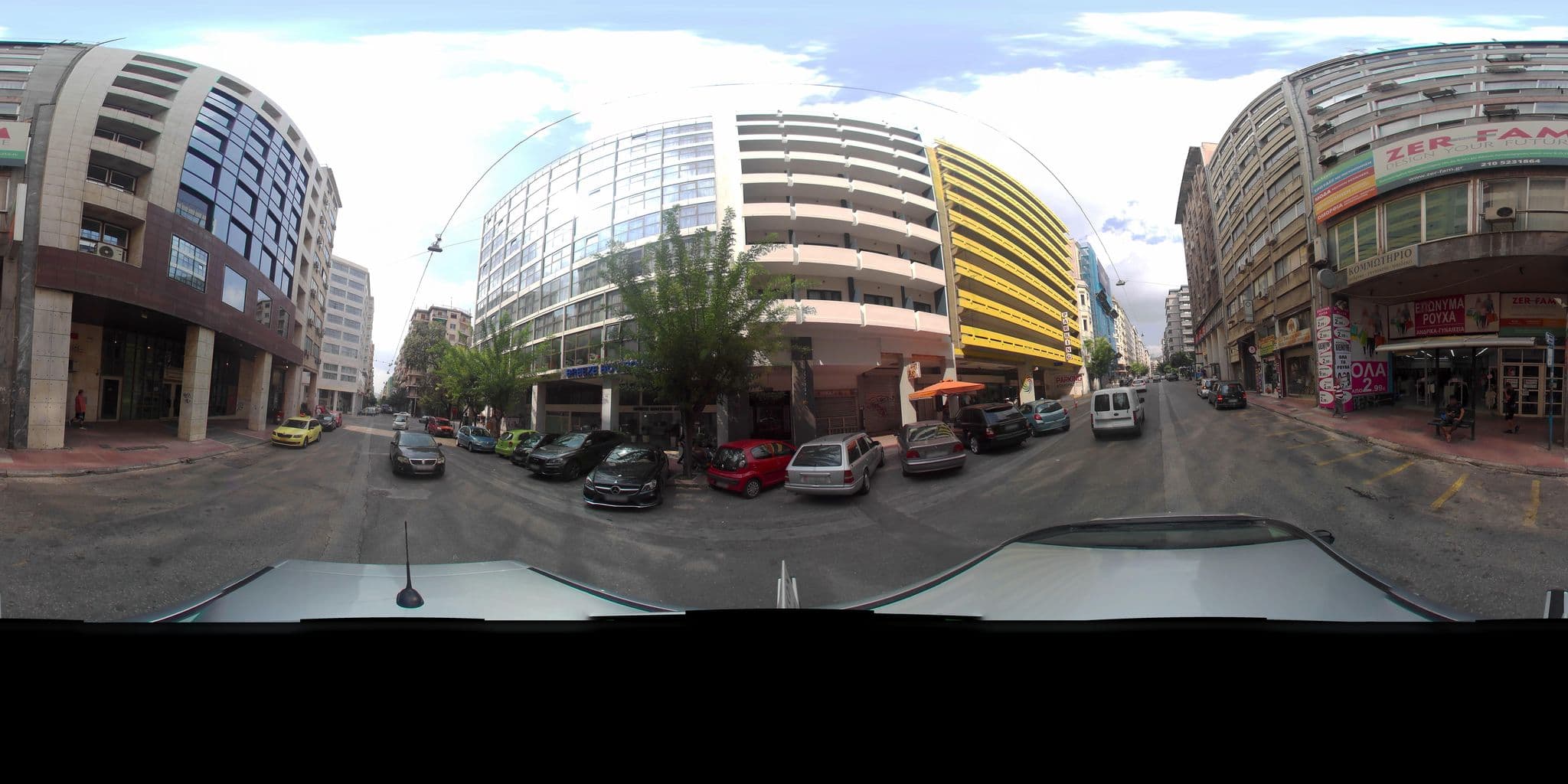 Street view near International Atene Hotel, Athens