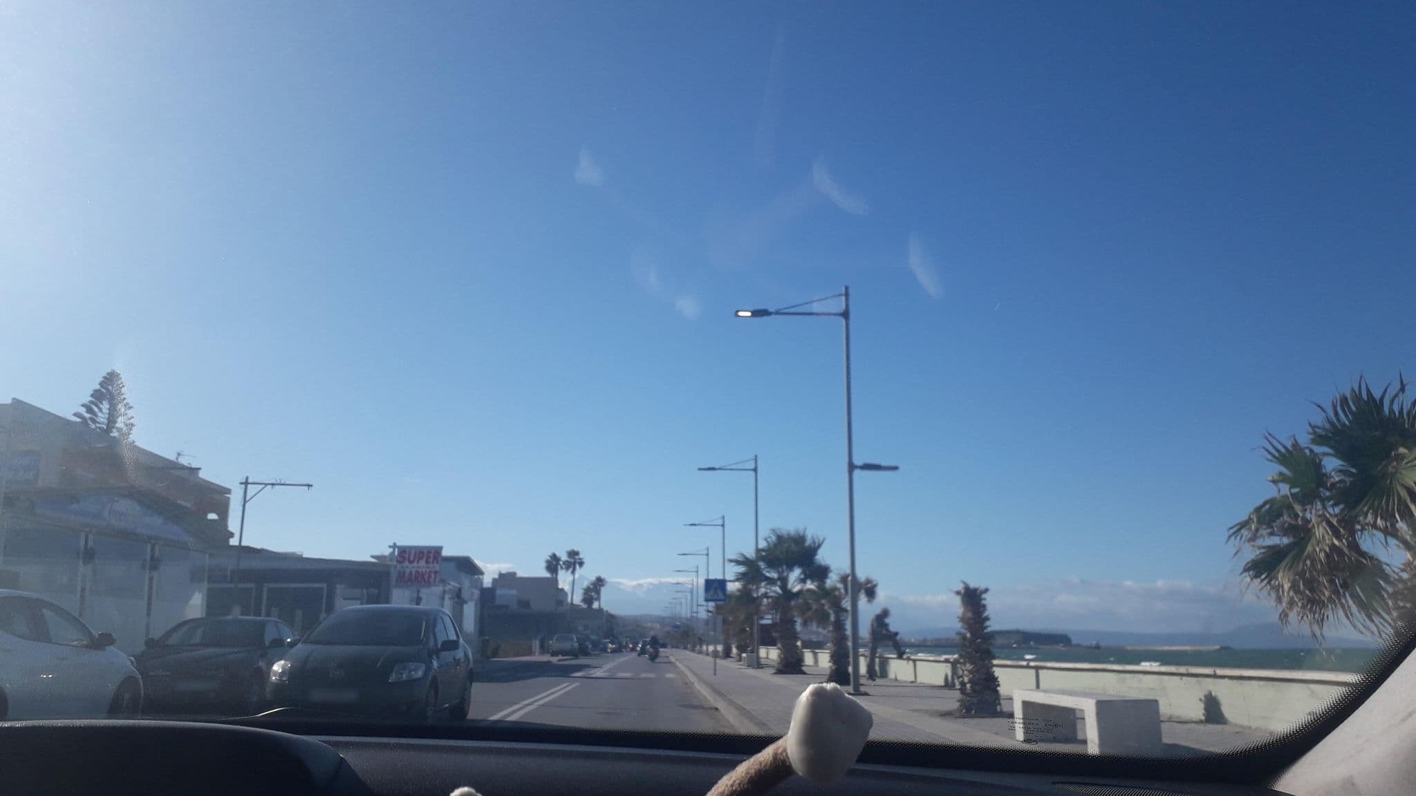 Street view near Olympic II Apartments, Rethymno