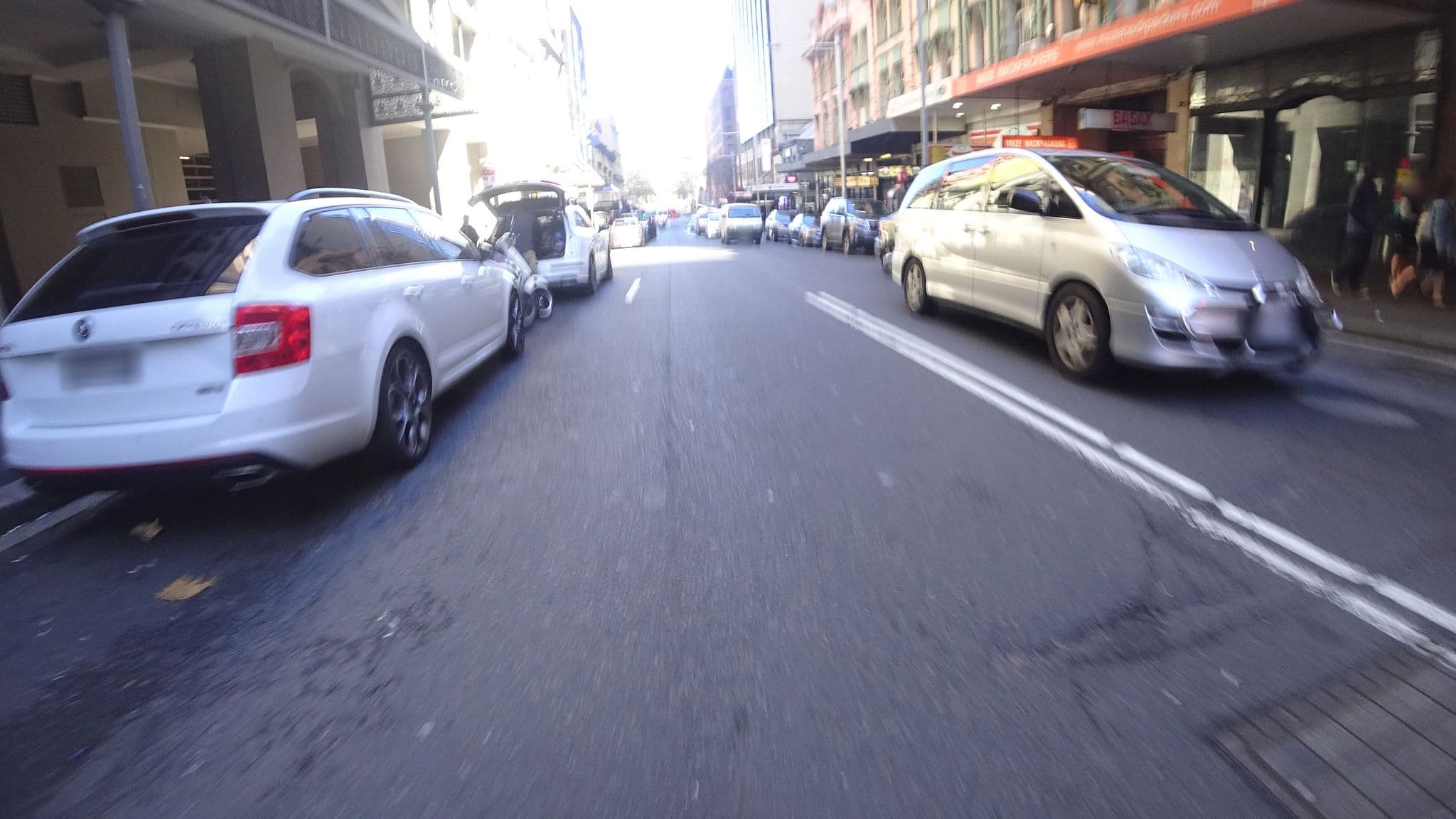Street view near Maze Backpackers, Haymarket — © aharvey (CC BY-SA · Mapillary)