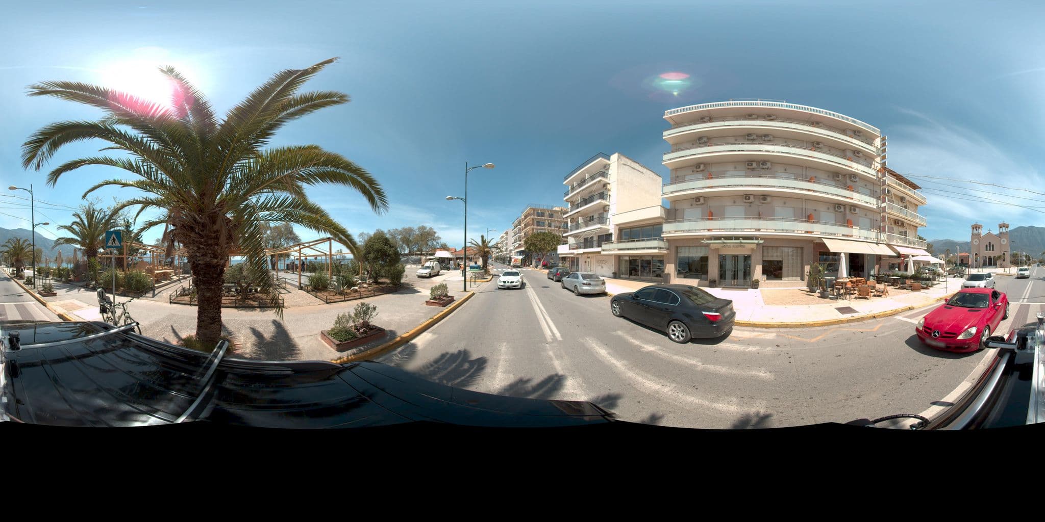 Street view near Hotel Flisvos, Kalamata — © MarianPanagiotopoulou (CC BY-SA · Mapillary)