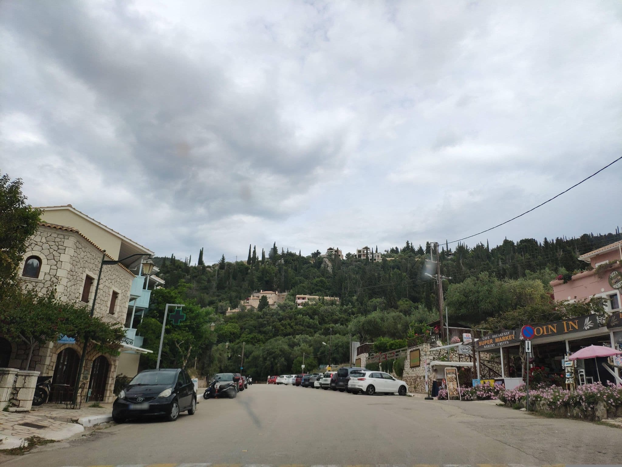 Street view near Afroditi Pansion, Lefkáda — © pppetros (CC BY-SA · Mapillary)