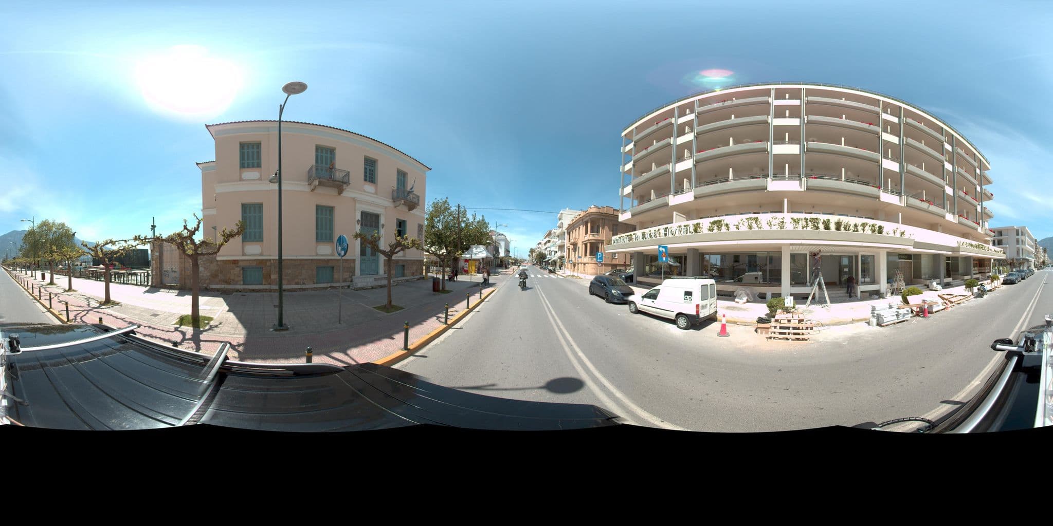 Street view near Pharae Palace Hotel, Kalamata — © MarianPanagiotopoulou (CC BY-SA · Mapillary)