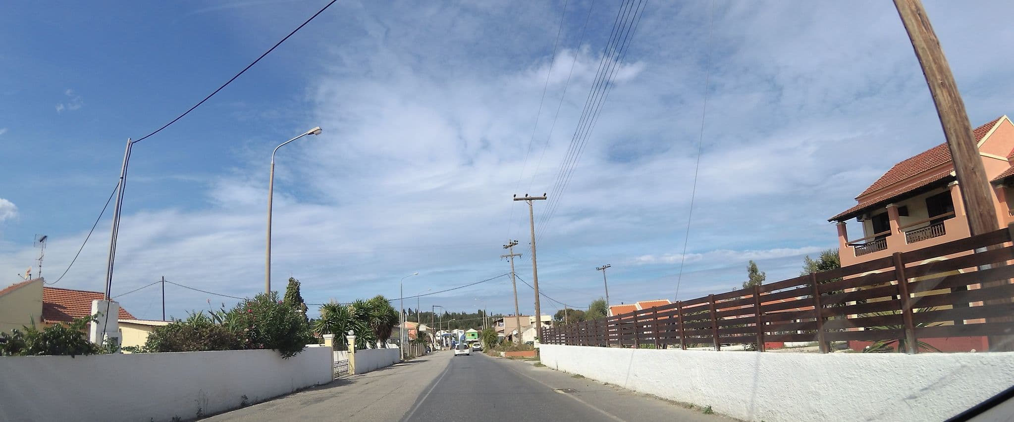 Street view near Domenico Hotel, Agios Georgis — © teddy73 (CC BY-SA · Mapillary)