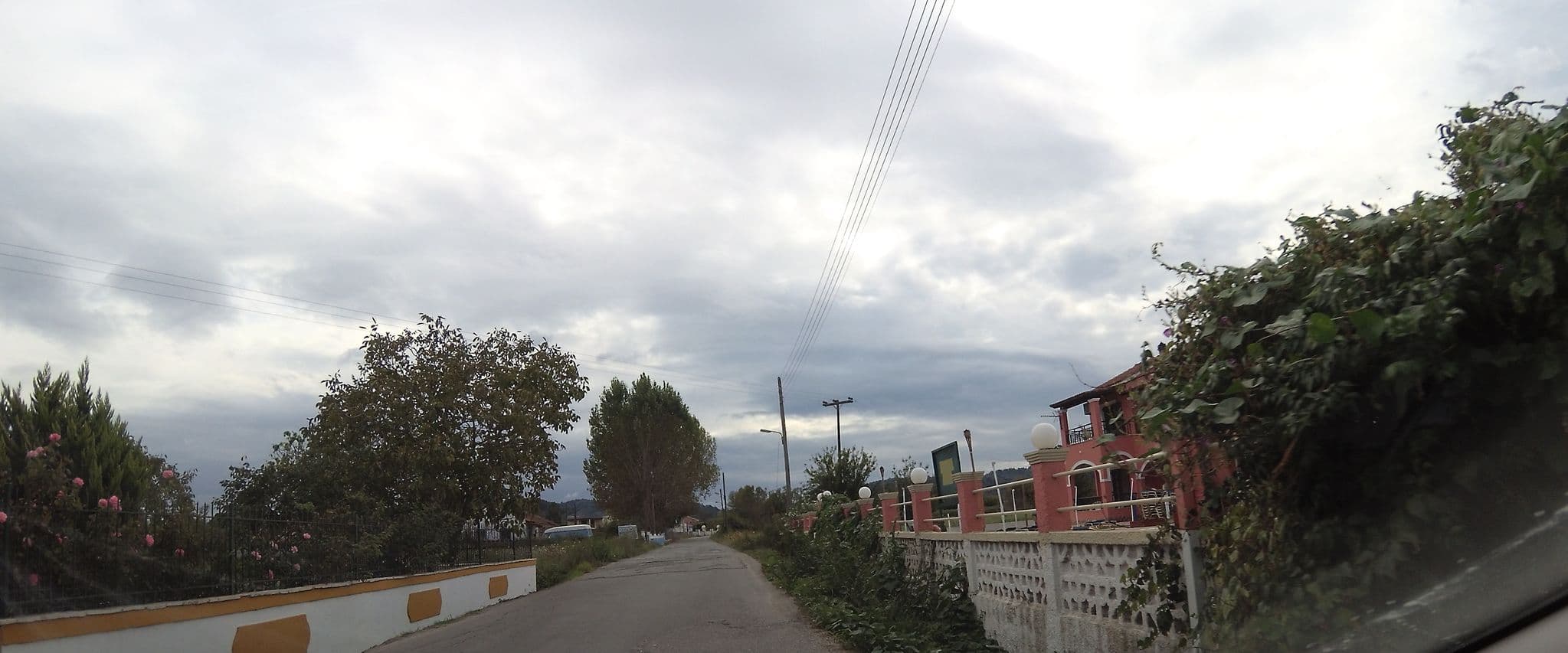 Street view near Ektor Apartments, Agios Georgis