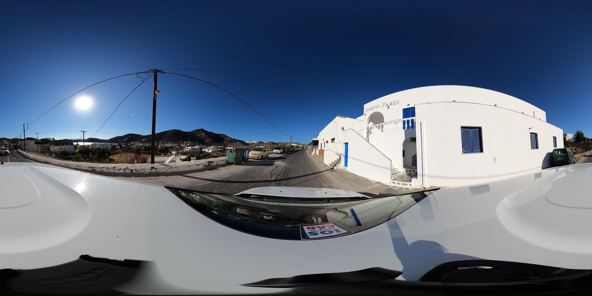 Street view near Faros Hotel, Íos — © supco_survey (CC BY-SA · Mapillary)