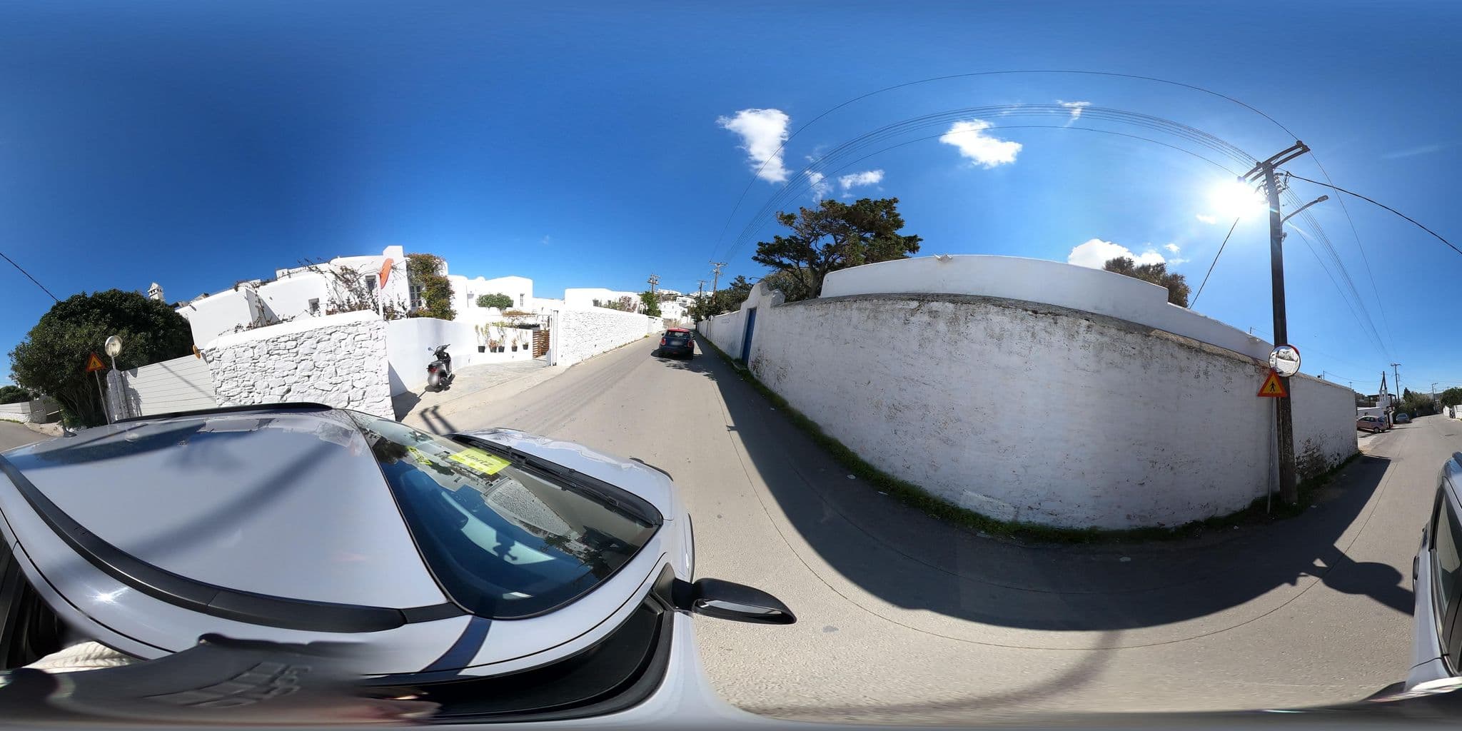 Street view near Belvedere, Mykonos — © efikour (CC BY-SA · Mapillary)