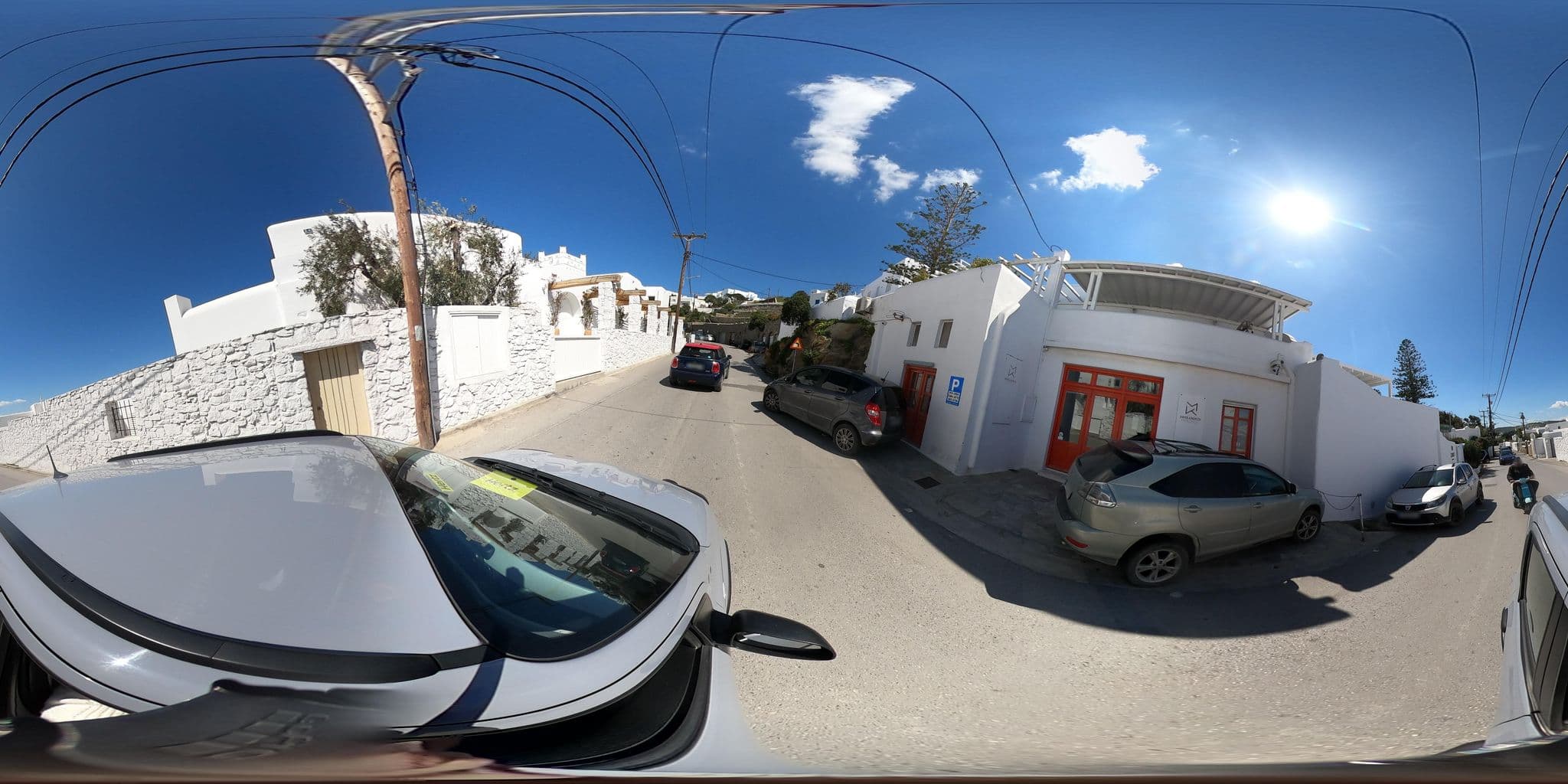 Street view near Rochari Hotel, Mykonos — © efikour (CC BY-SA · Mapillary)