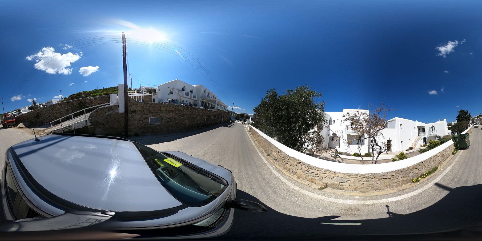 Street view near Poseidon Hotel Suites, Mykonos — © efikour (CC BY-SA · Mapillary)