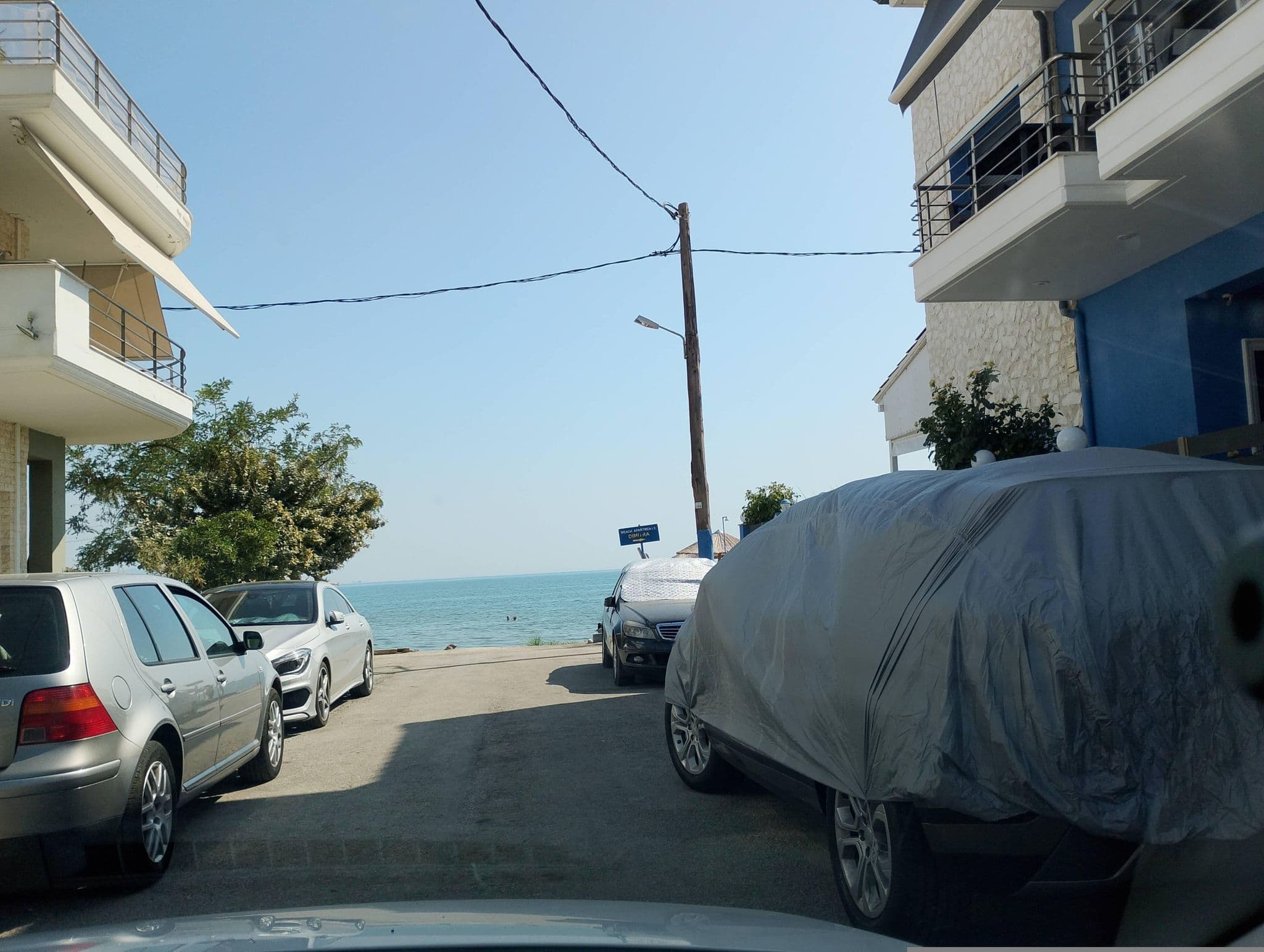 Street view near Dimitra Apartments 2, Néa Karváli — © George_210 (CC BY-SA · Mapillary)