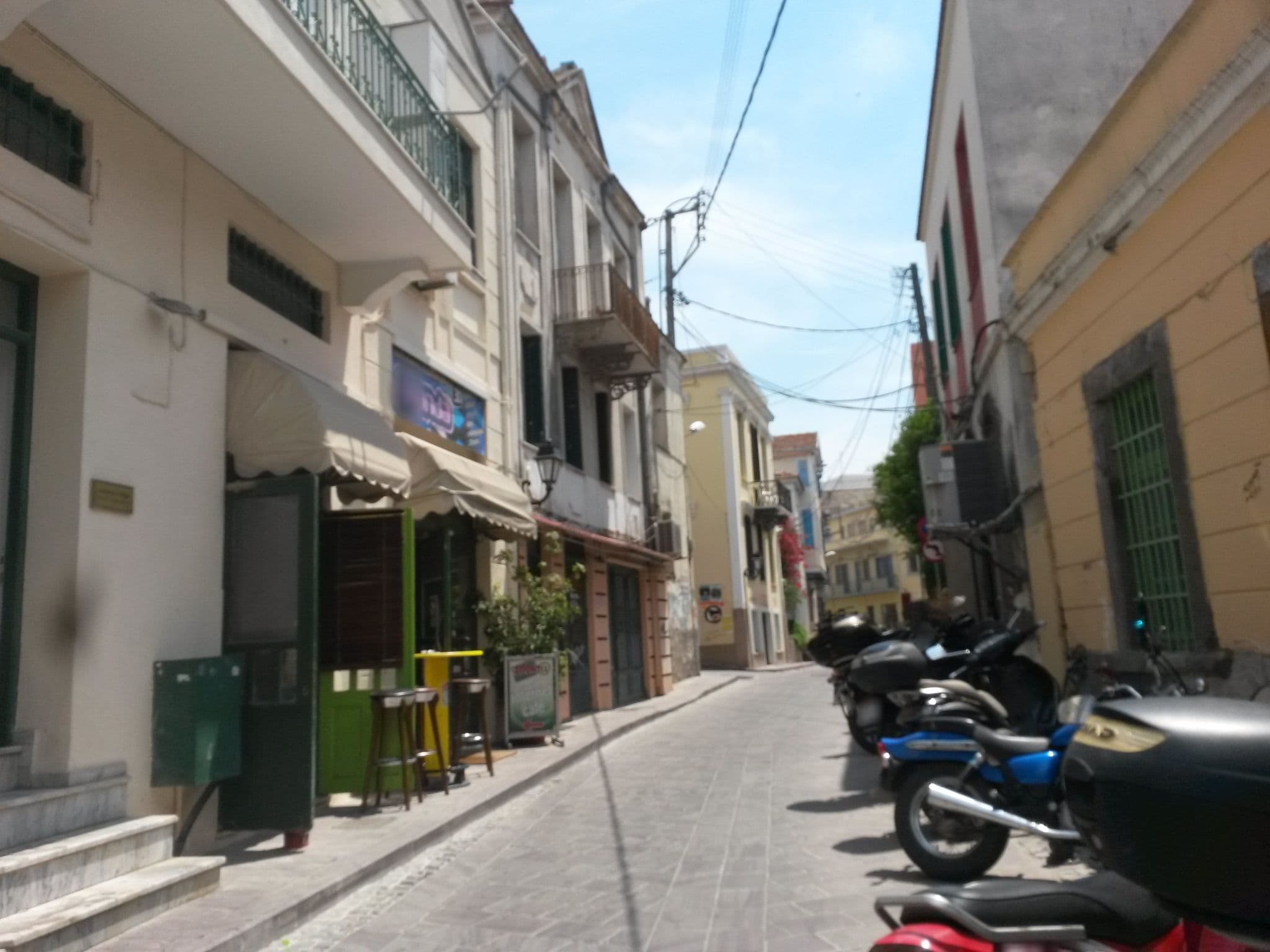 Street view near Theofilos Paradise Boutique Hotel, Mytilene — © kay_d (CC BY-SA · Mapillary)