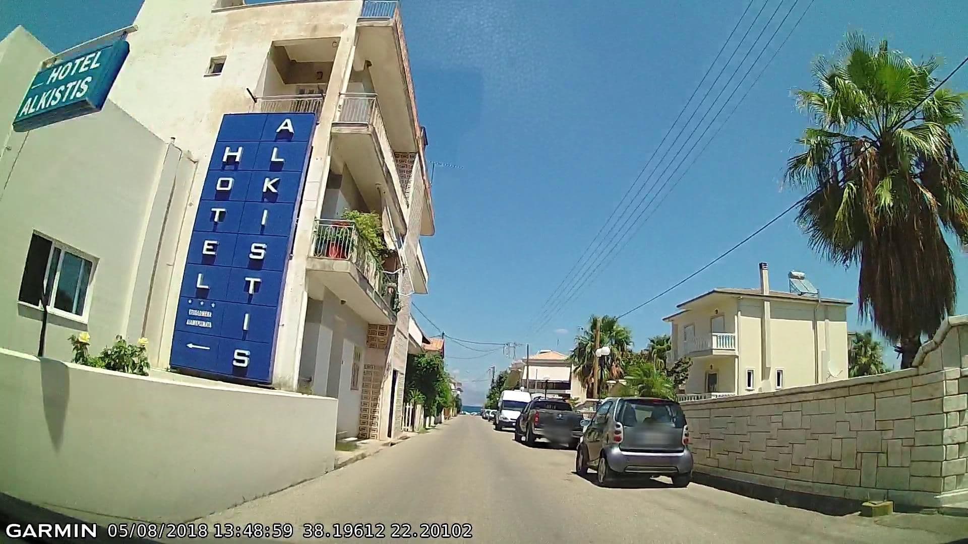 Street view near Hotel Alkistis, Diakoptó — © pppetros (CC BY-SA · Mapillary)