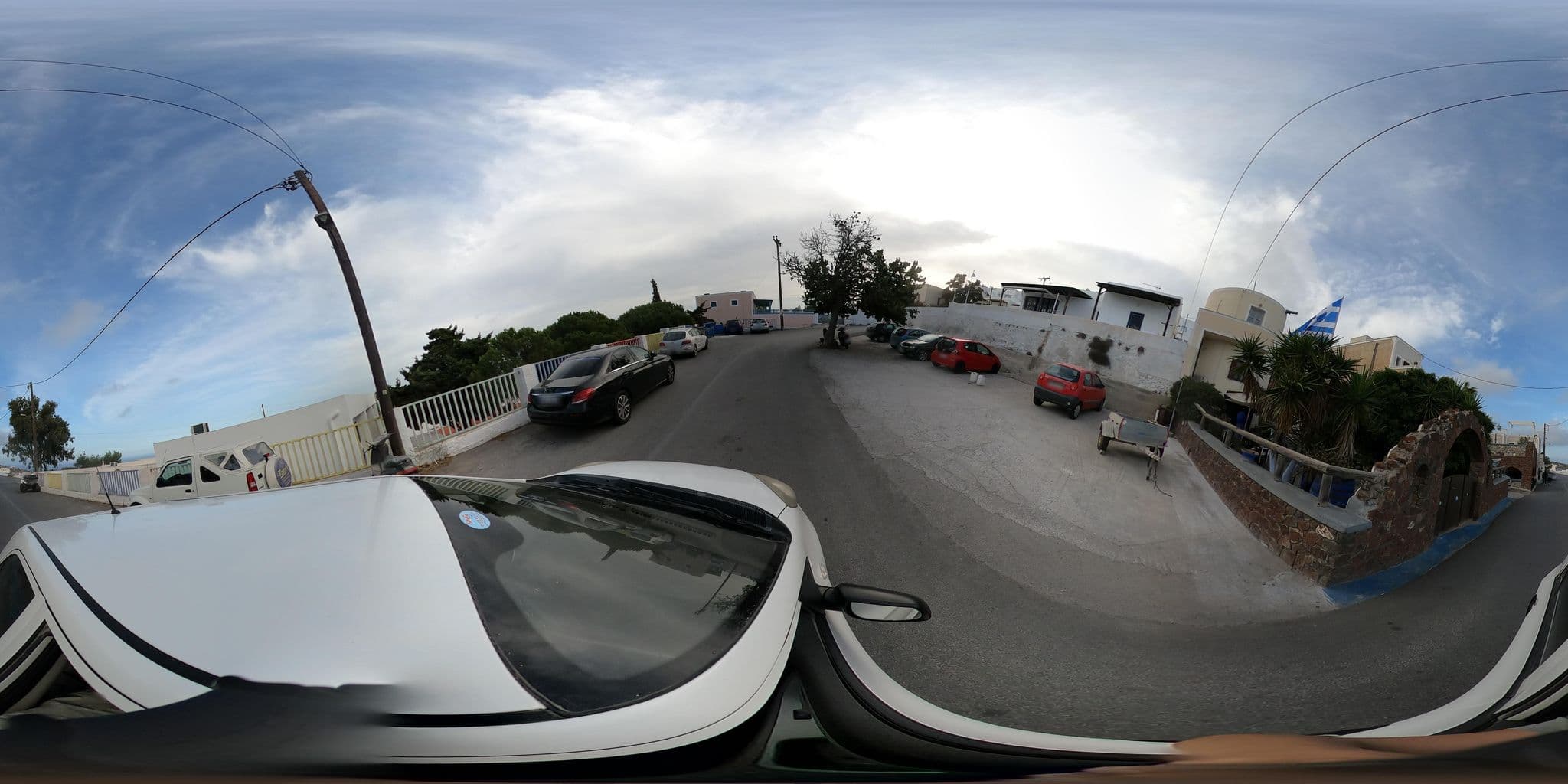 Street view near Argonaftes, Firá — © efikour (CC BY-SA · Mapillary)