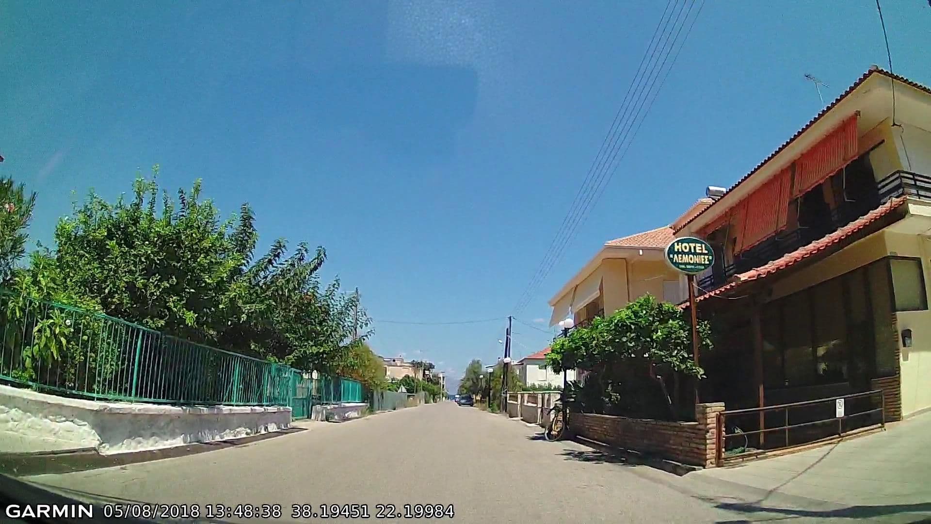 Street view near Diacopto Country Houses, Diakoptó — © pppetros (CC BY-SA · Mapillary)