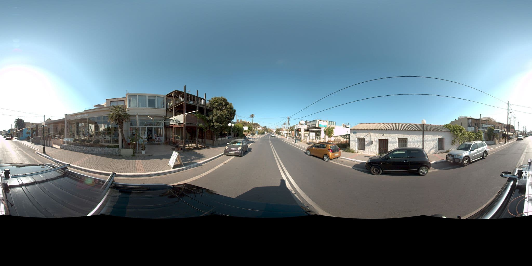 Street view near Oscar Suites & Village, Galatás — © MarianPanagiotopoulou (CC BY-SA · Mapillary)