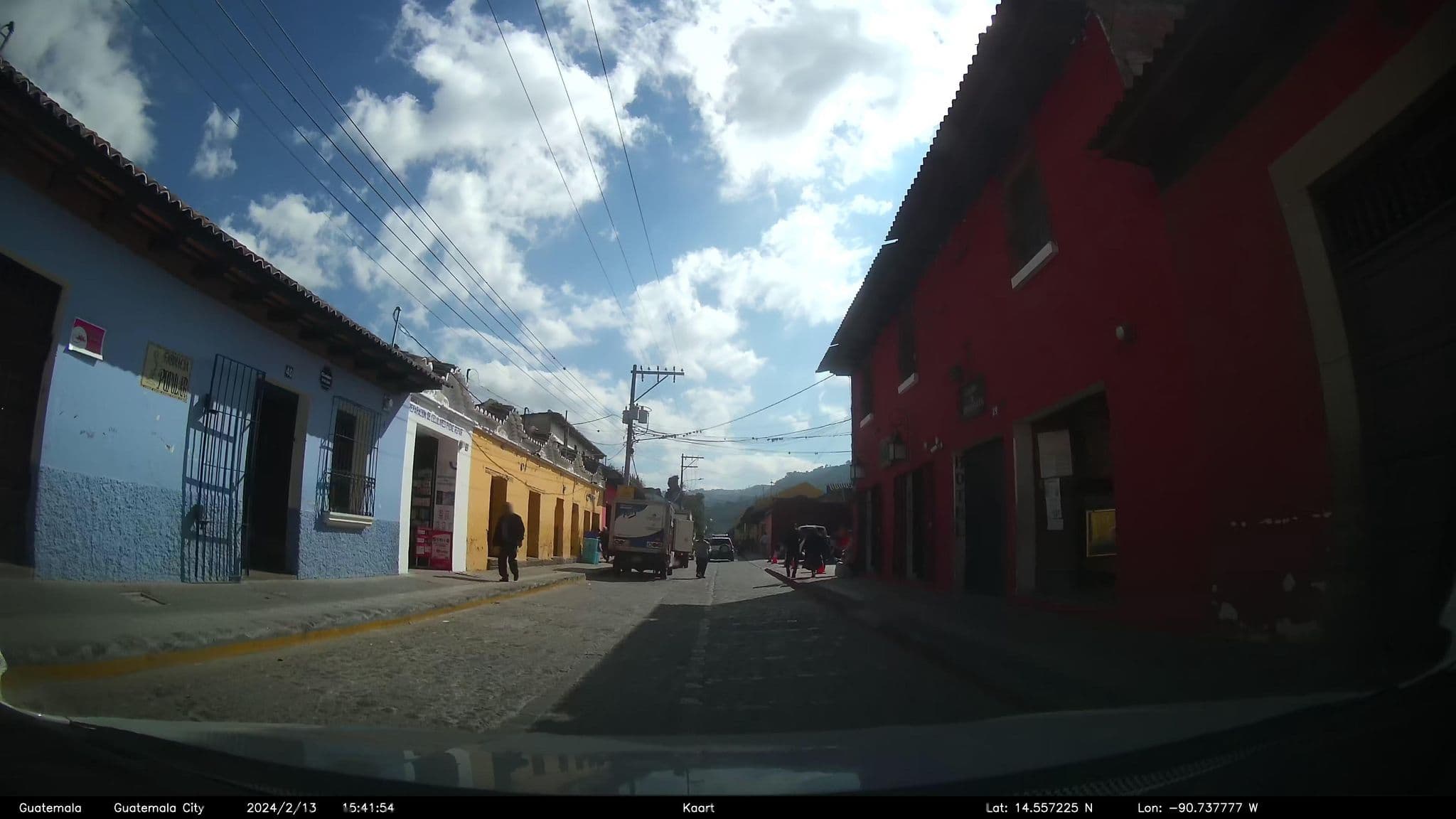 Street view near Posada de Doña Angelita, Antigua Guatemala — © kaart_2 (CC BY-SA · Mapillary)