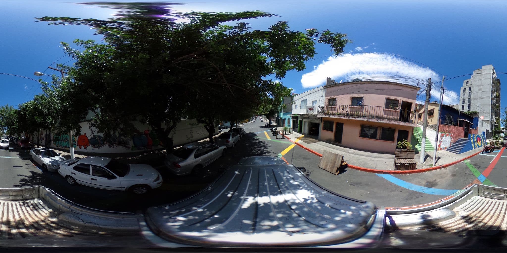 Street view near 4 Grados Hostel, Guatemala City — © harriette_stone (CC BY-SA · Mapillary)