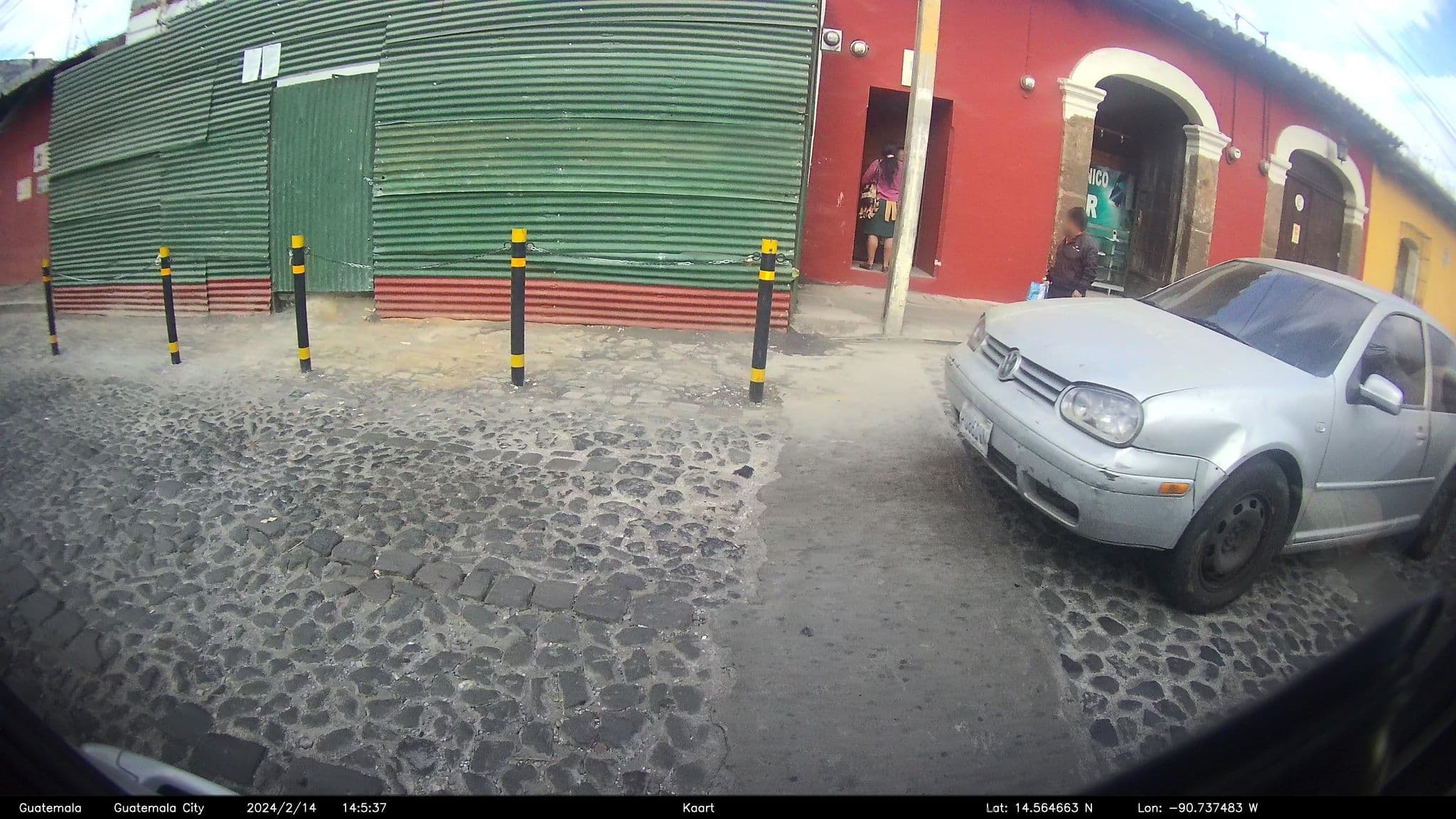 Street view near Central Hostel San Sebastian, Antigua Guatemala — © kaart_2 (CC BY-SA · Mapillary)