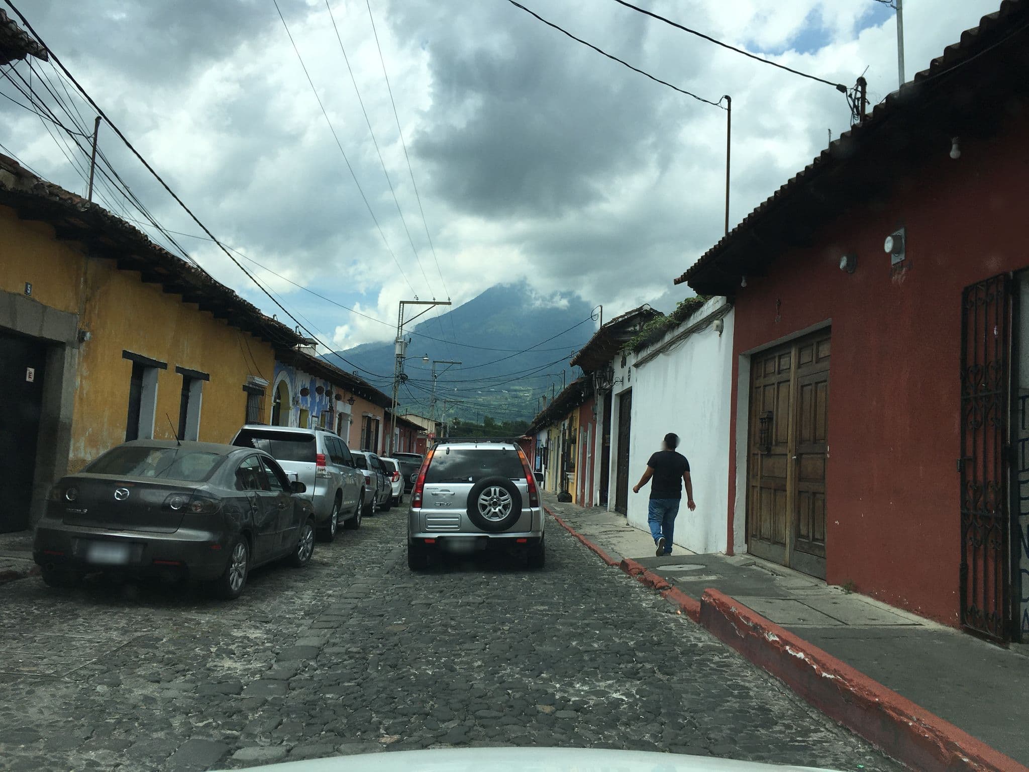 Street view near Hotel Posada San Vicente, Antigua Guatemala