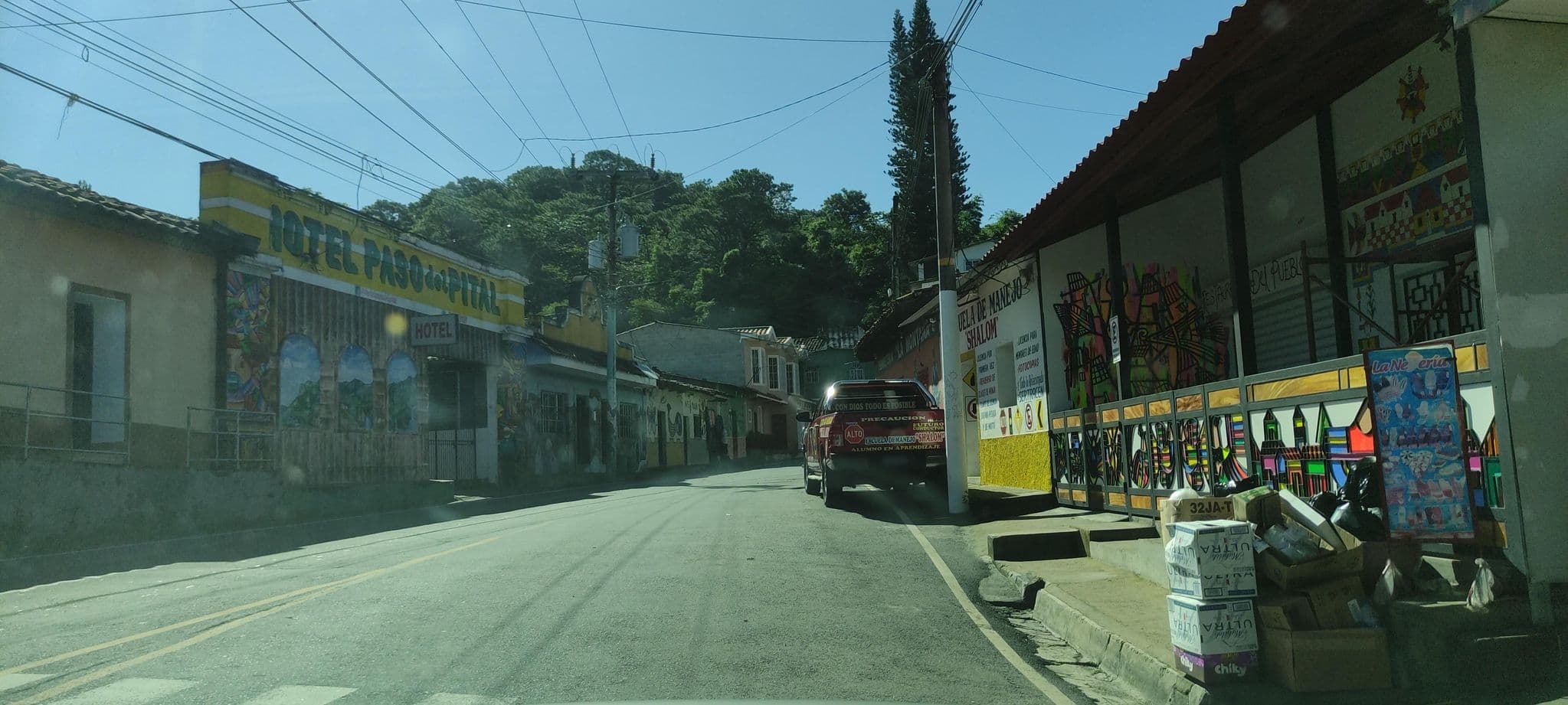 Street view near Hotel Paso del Pital, Antigua Ocotepeque — © Ermac023100 (CC BY-SA · Mapillary)