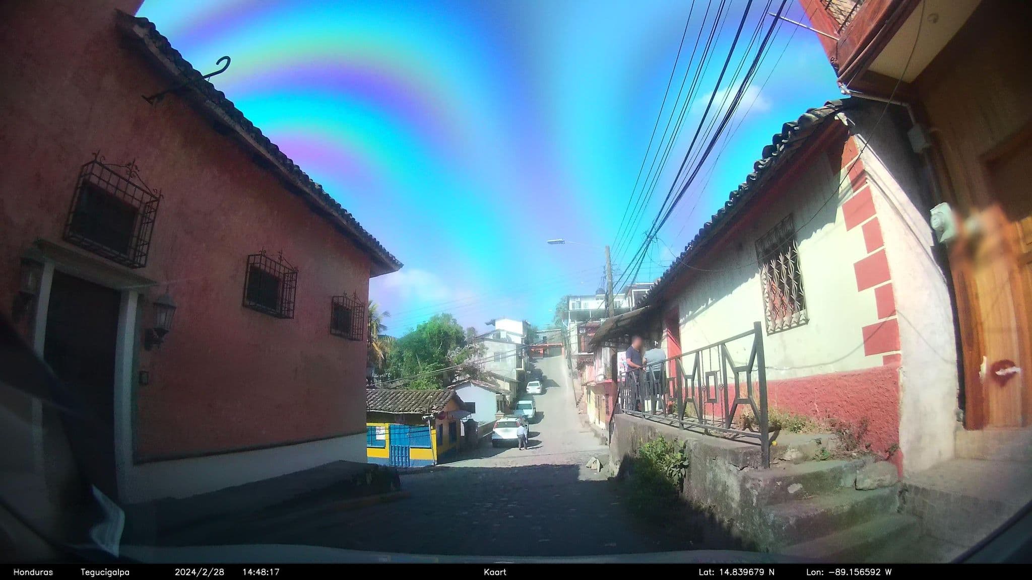 Street view near La Casa Rosada, Copán Ruinas — © kaart_1 (CC BY-SA · Mapillary)