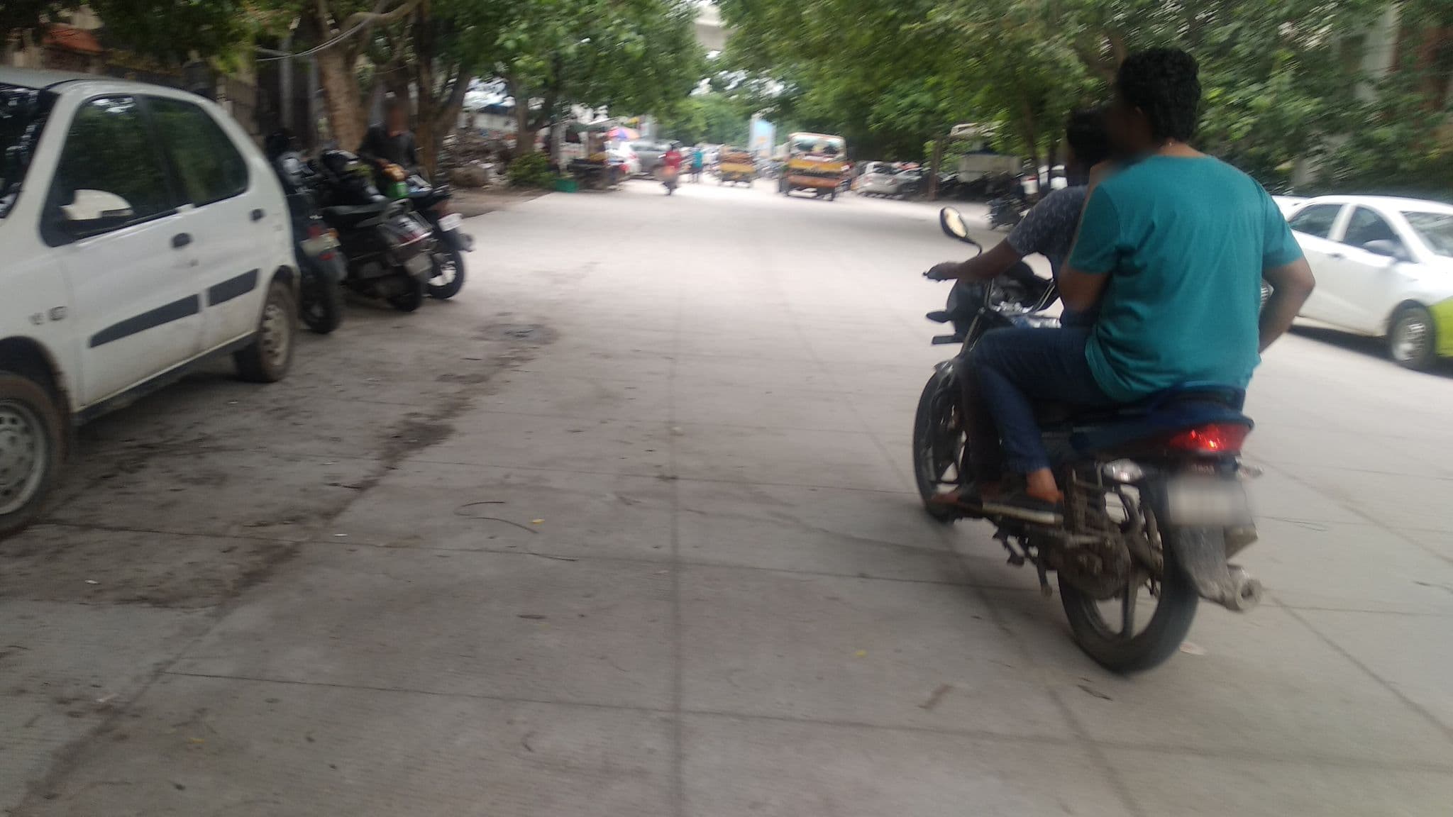 Street view near Swan Suites, Kukatpally