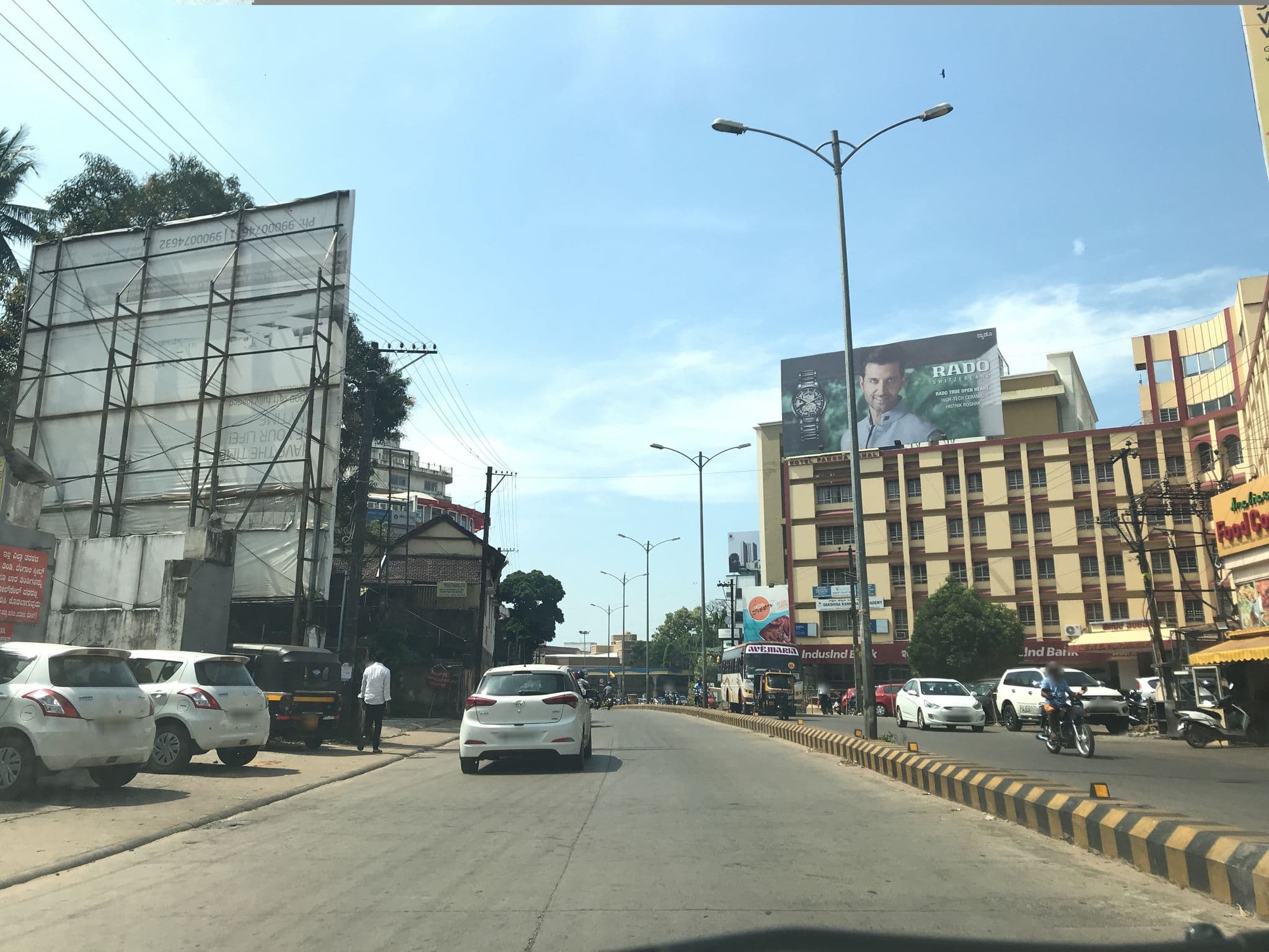 Street view near Hotel Ayodhya, Mangaluru — © livableurbanism (CC BY-SA · Mapillary)