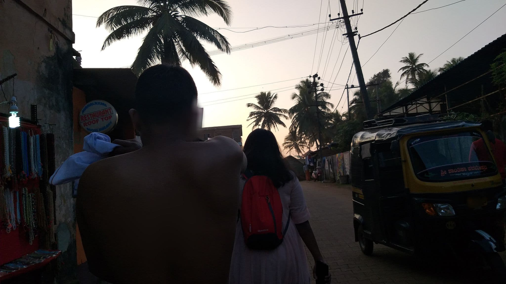 Street view near Mahalaxmi Guesthouse, Gokarna