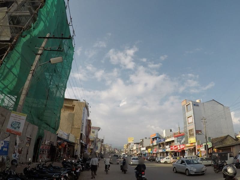 Street view near Soundarya Rsidency, Chikmagalūr — © deepak_bicycle (CC BY-SA · Mapillary)