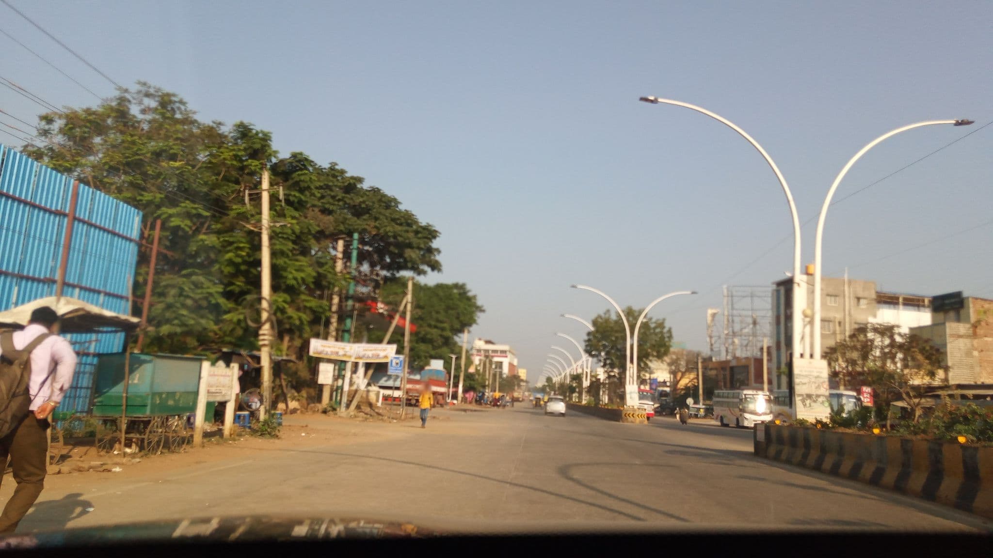 Street view near Janatha Lodge, Davangere — © pradeepbv (CC BY-SA · Mapillary)