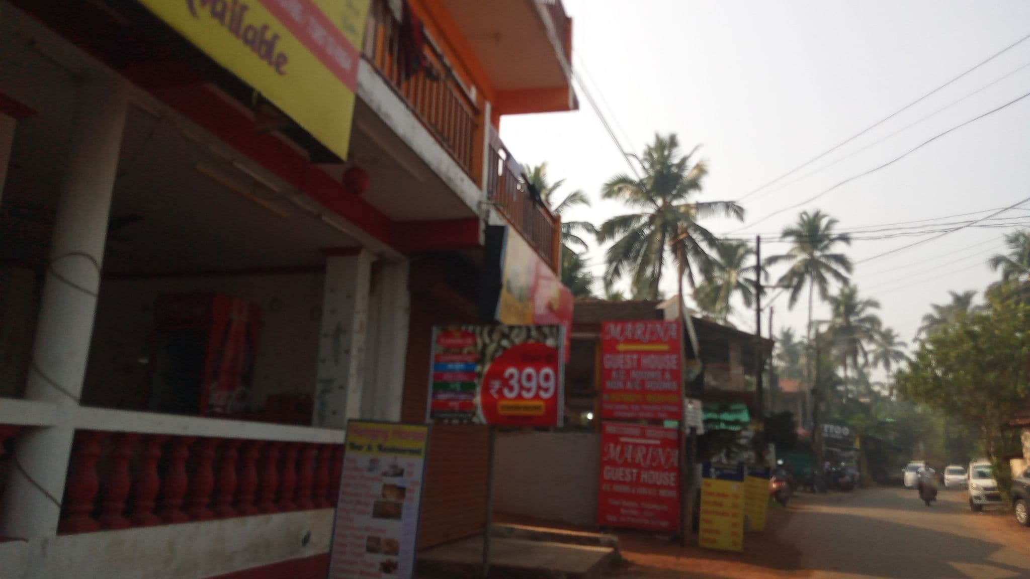 Street view near Esther Guest House, Calangute — © pradeepbv (CC BY-SA · Mapillary)