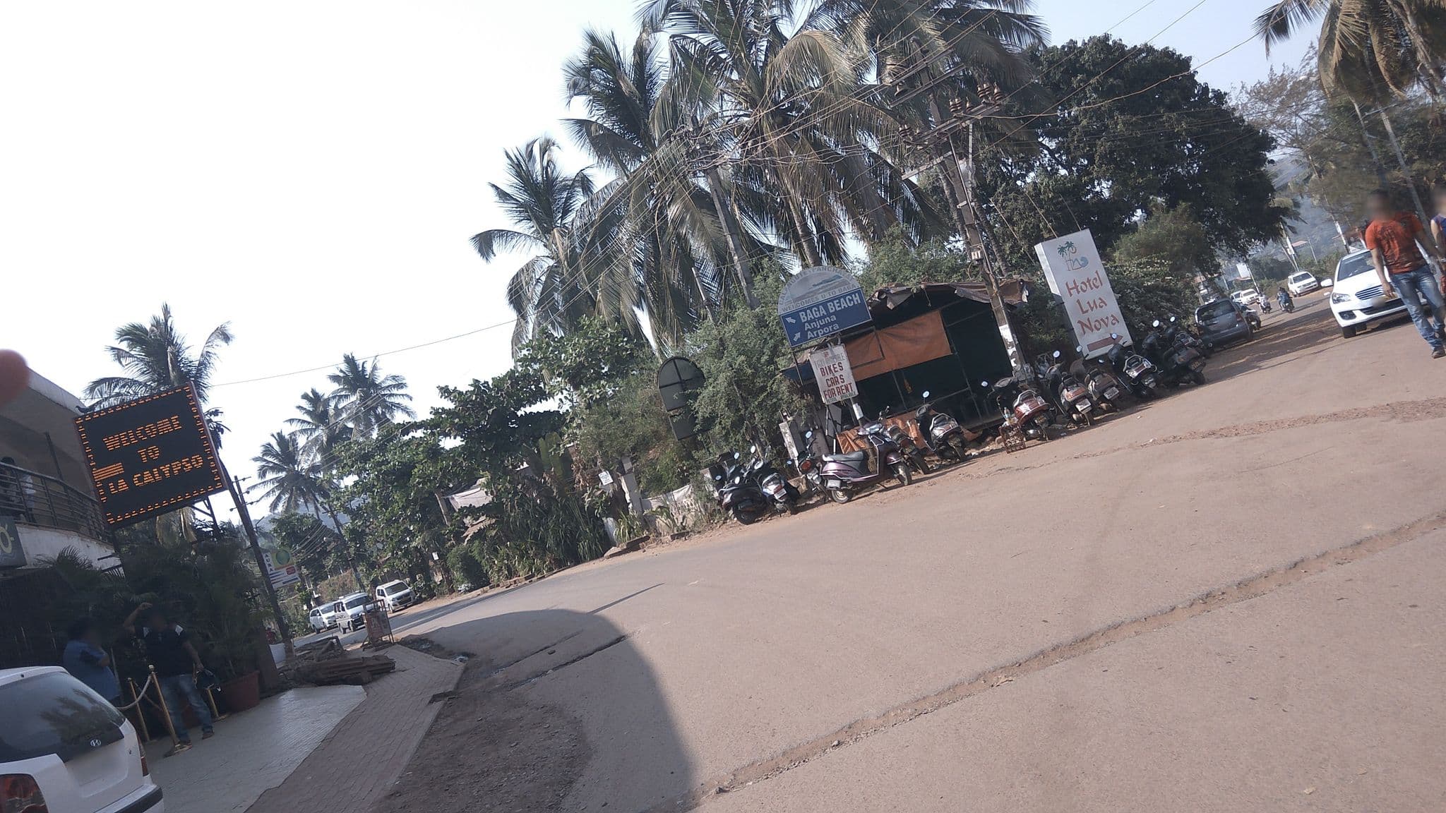 Street view near La Calypso, Baga — © natarajakaveeti (CC BY-SA · Mapillary)