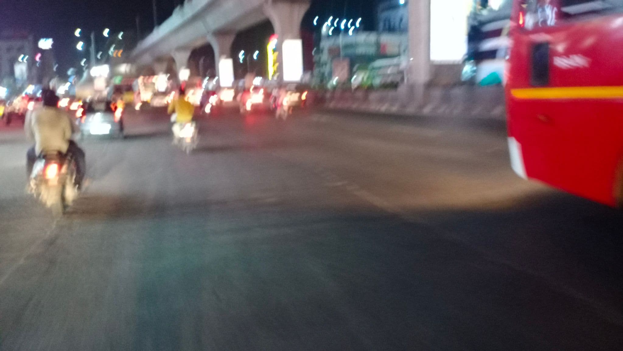 Street view near Blue Petal, Kukatpally