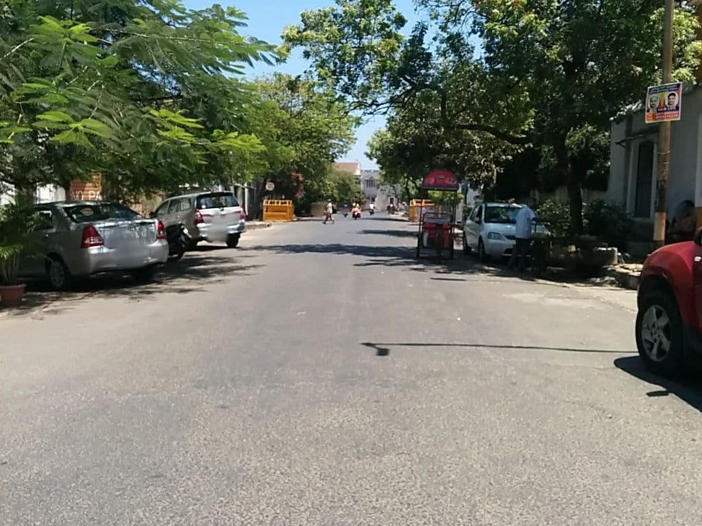 Street view near Hôtel Du Parc, Puducherry — © sashazykov (CC BY-SA · Mapillary)