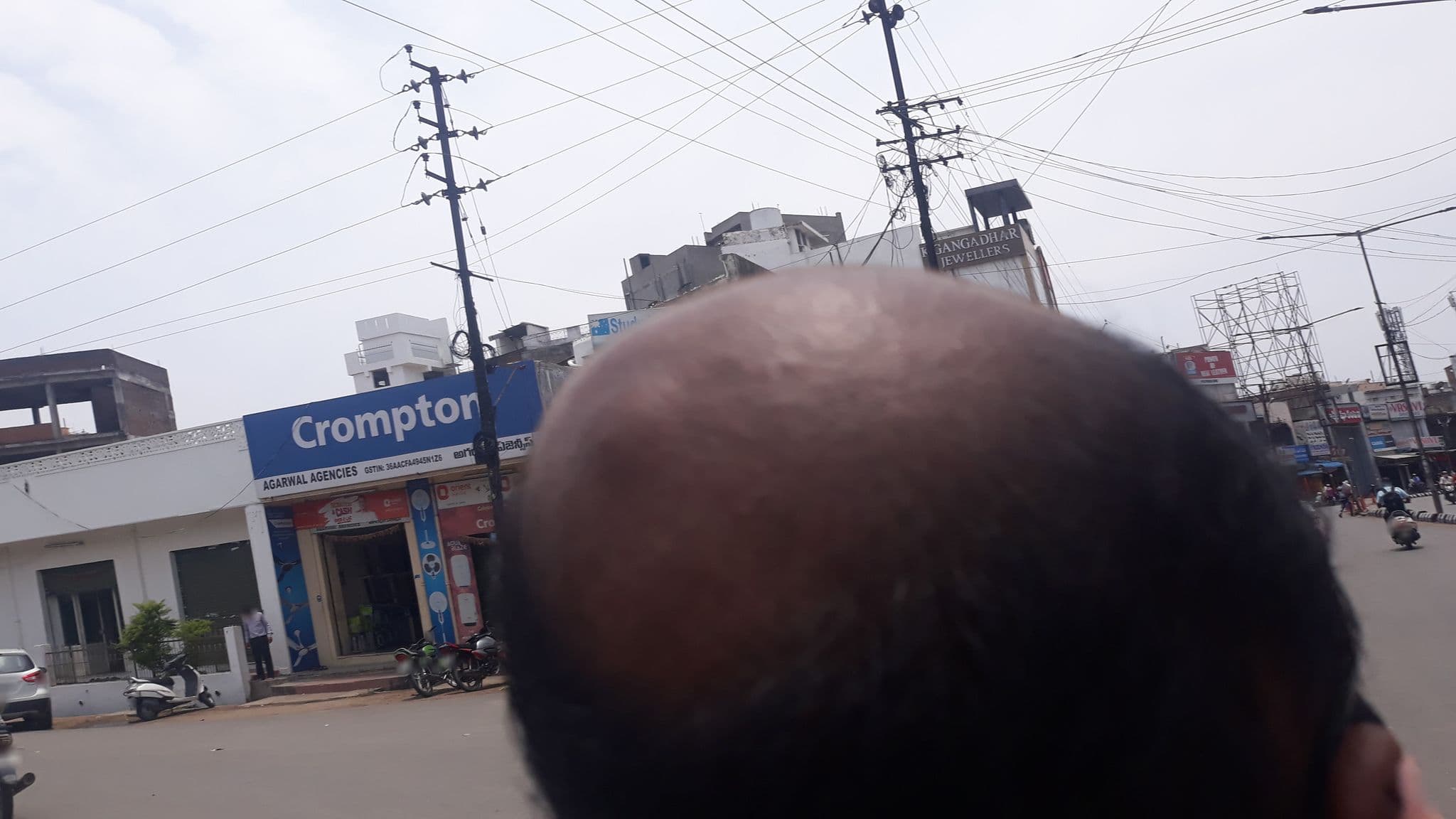 Street view near Lodge, Nizāmābād — © pothuhimaja (CC BY-SA · Mapillary)