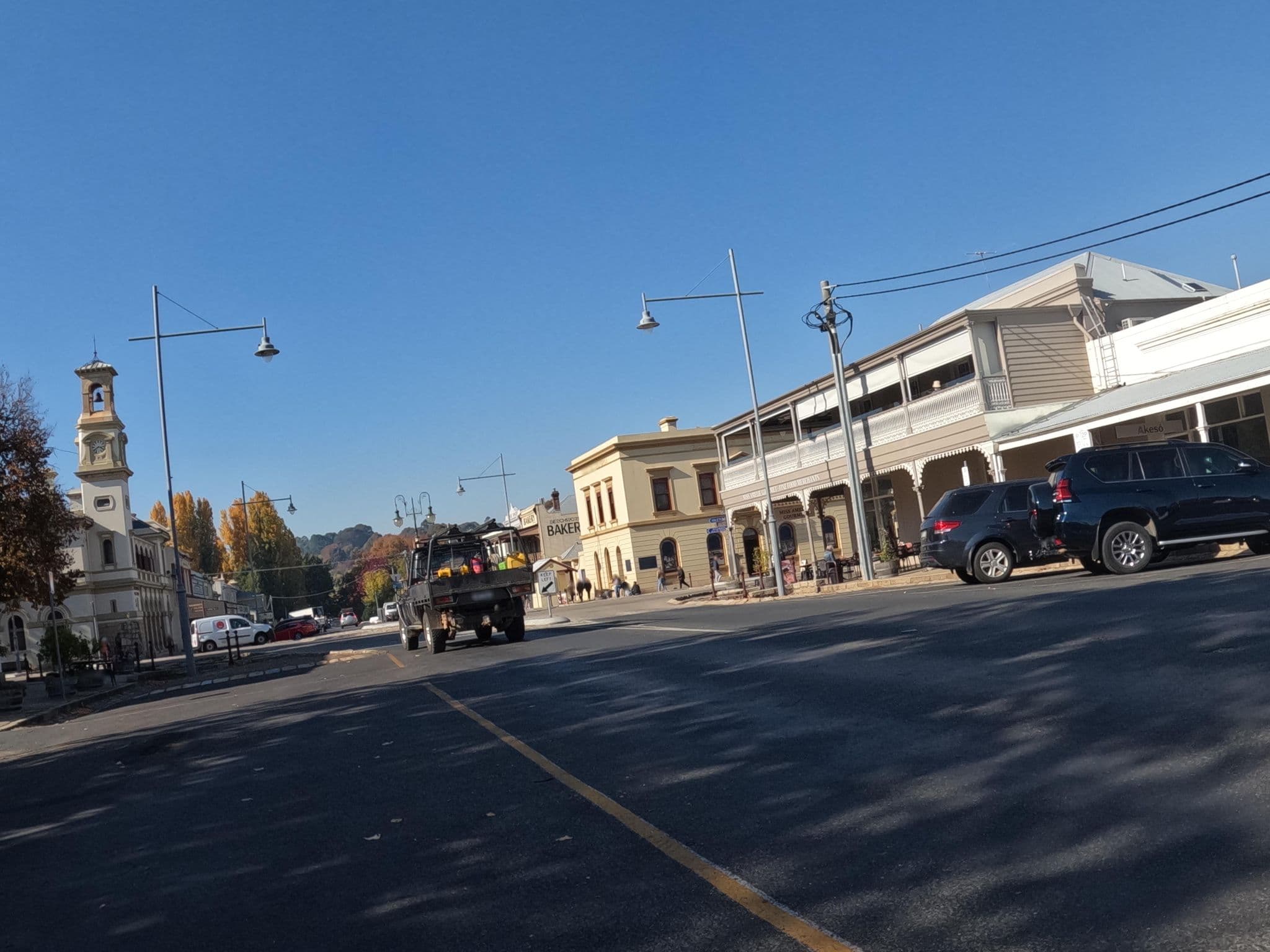 Street view near Ned Kelly’s Marlo Cottage, Beechworth — © skillsy (CC BY-SA · Mapillary)