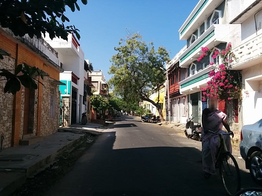 Street view near Nila home stay, Puducherry — © sashazykov (CC BY-SA · Mapillary)