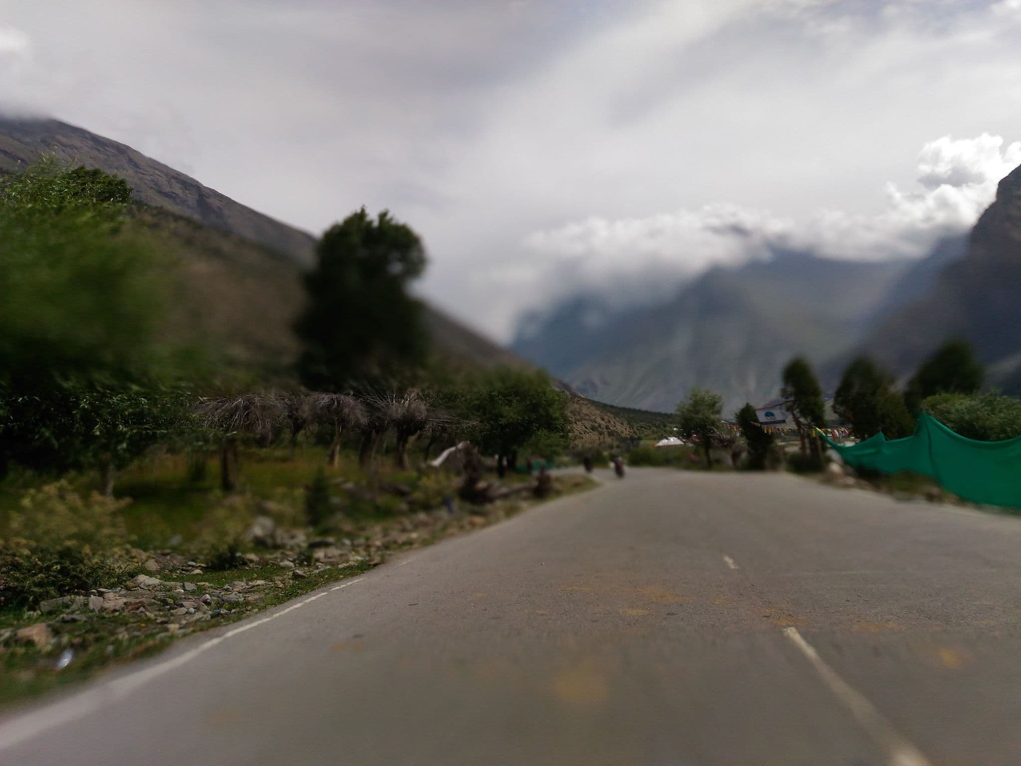Street view near Eco Camp, Kyelang