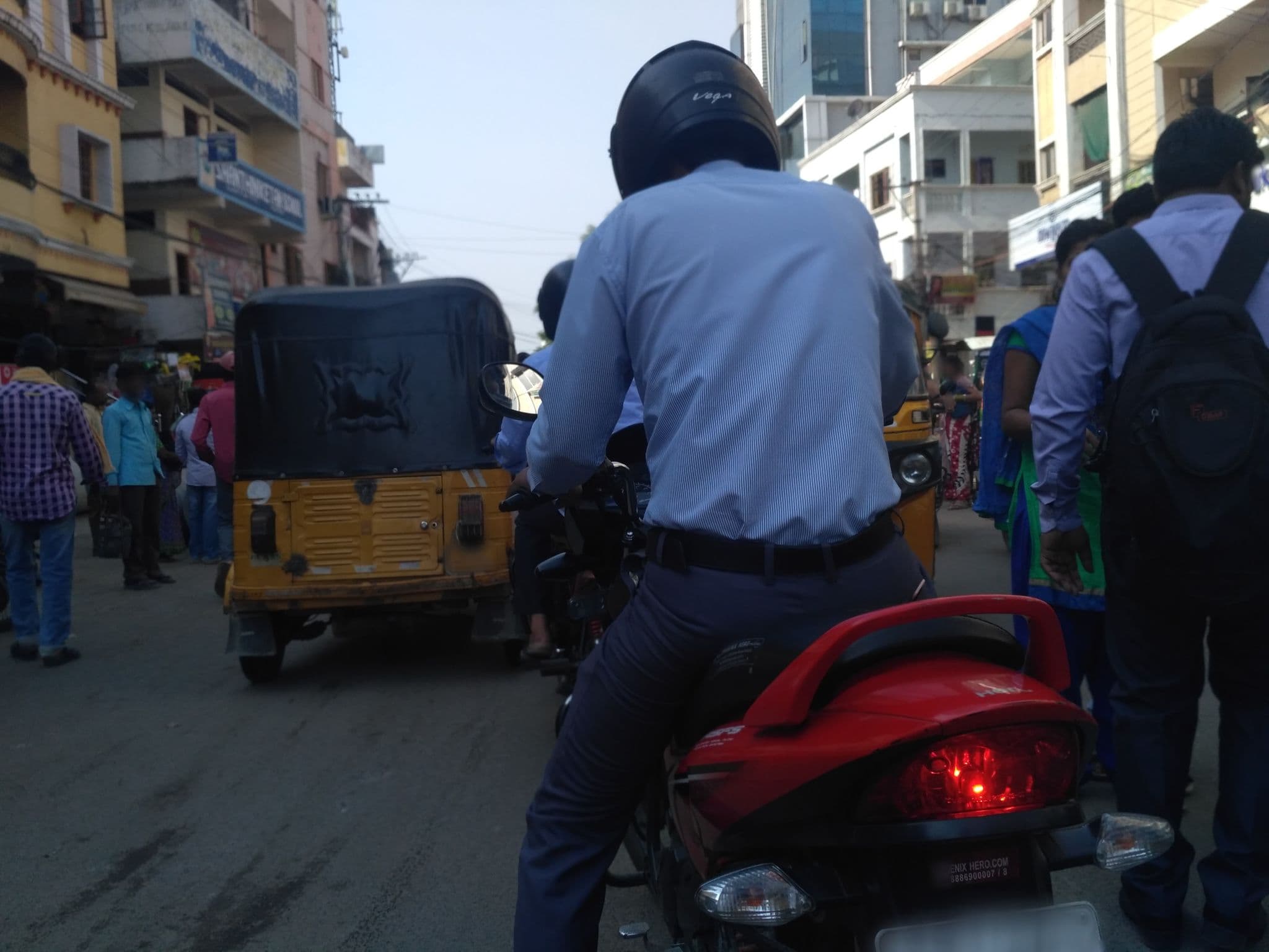 Street view near Sirisha Working Women's Hostel, Kukatpally