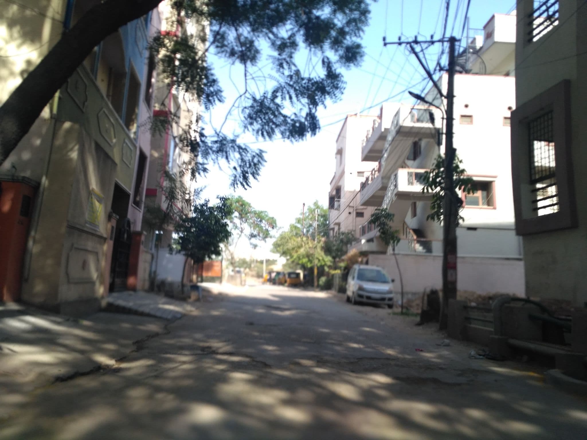 Street view near Srini Men's Hostel, Kukatpally