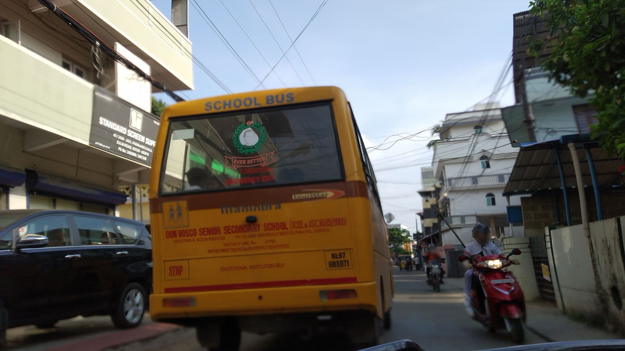 Street view near Green Home Gents Hostel, Mulavukad — © jothishbabu (CC BY-SA · Mapillary)