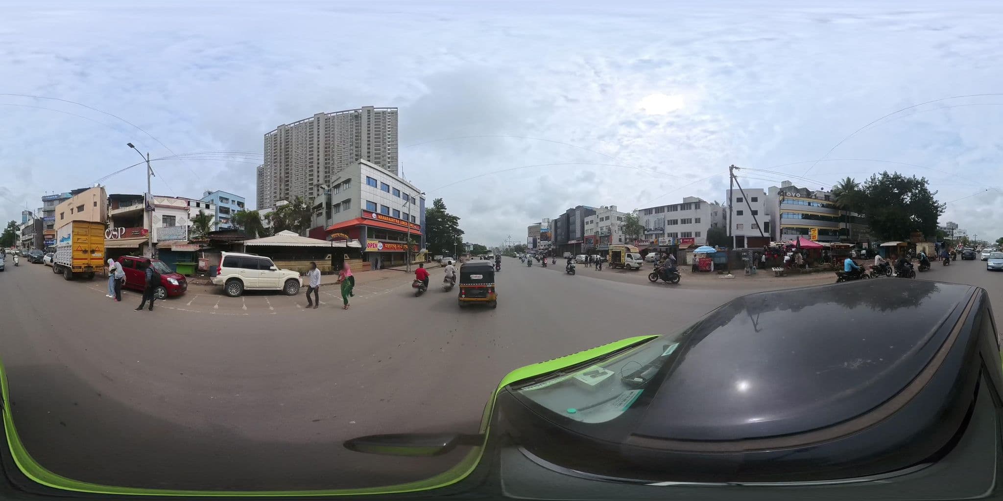 Street view near Meghbindu Boys' Hostel, Hinjawadi — © skysign (CC BY-SA · Mapillary)