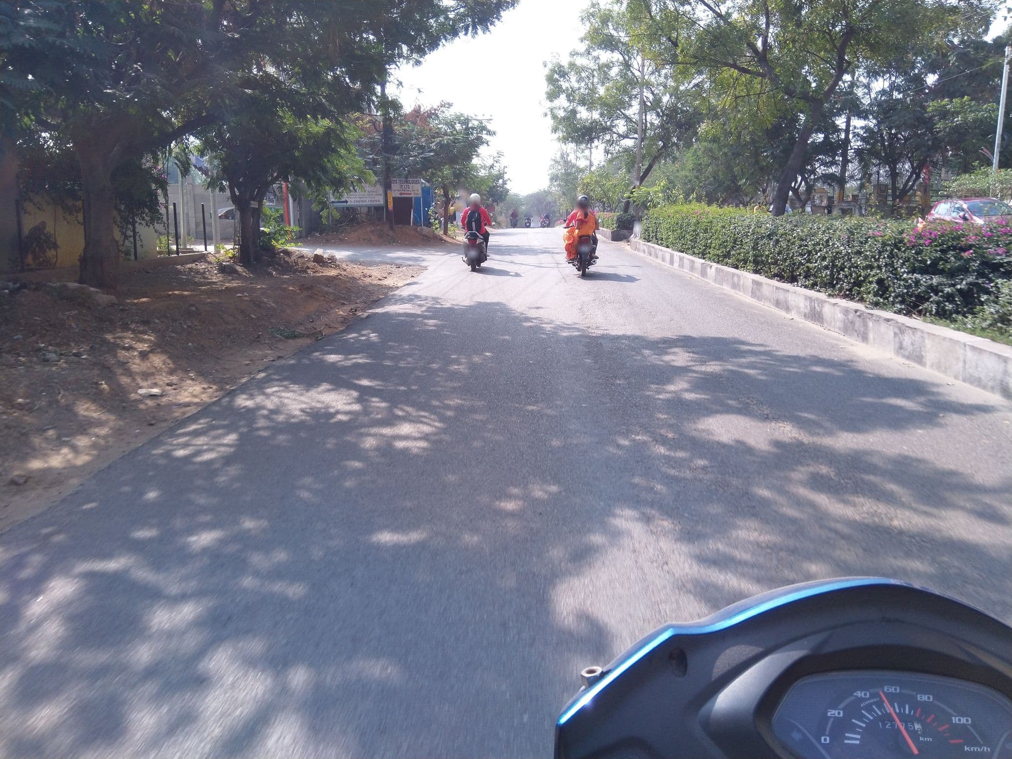 Street view near Hyderabad Home, Kukatpally