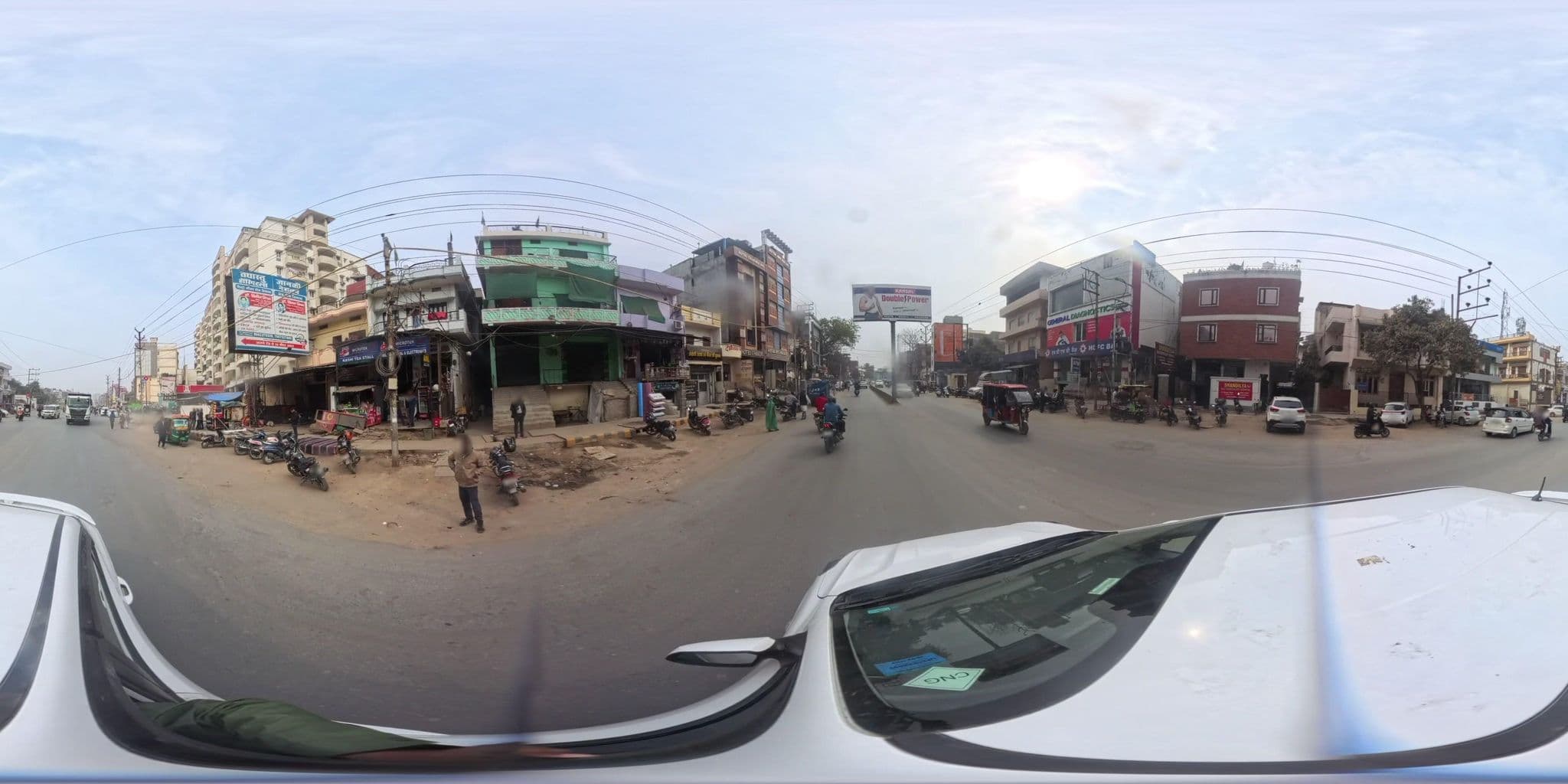Street view near Hotel Chandra Inn, Varanasi