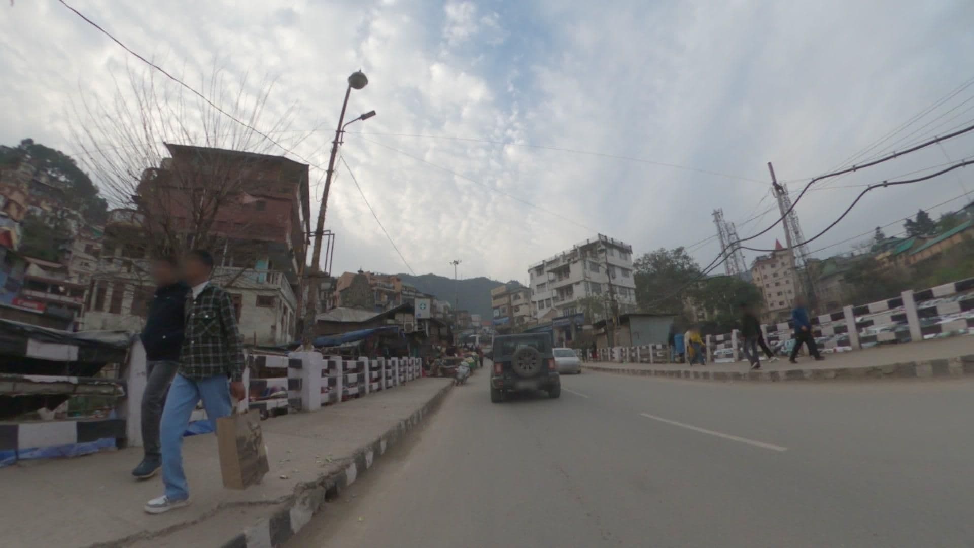 Street view near Hotel Sangam, Mandi — © Gannu03 (CC BY-SA · Mapillary)