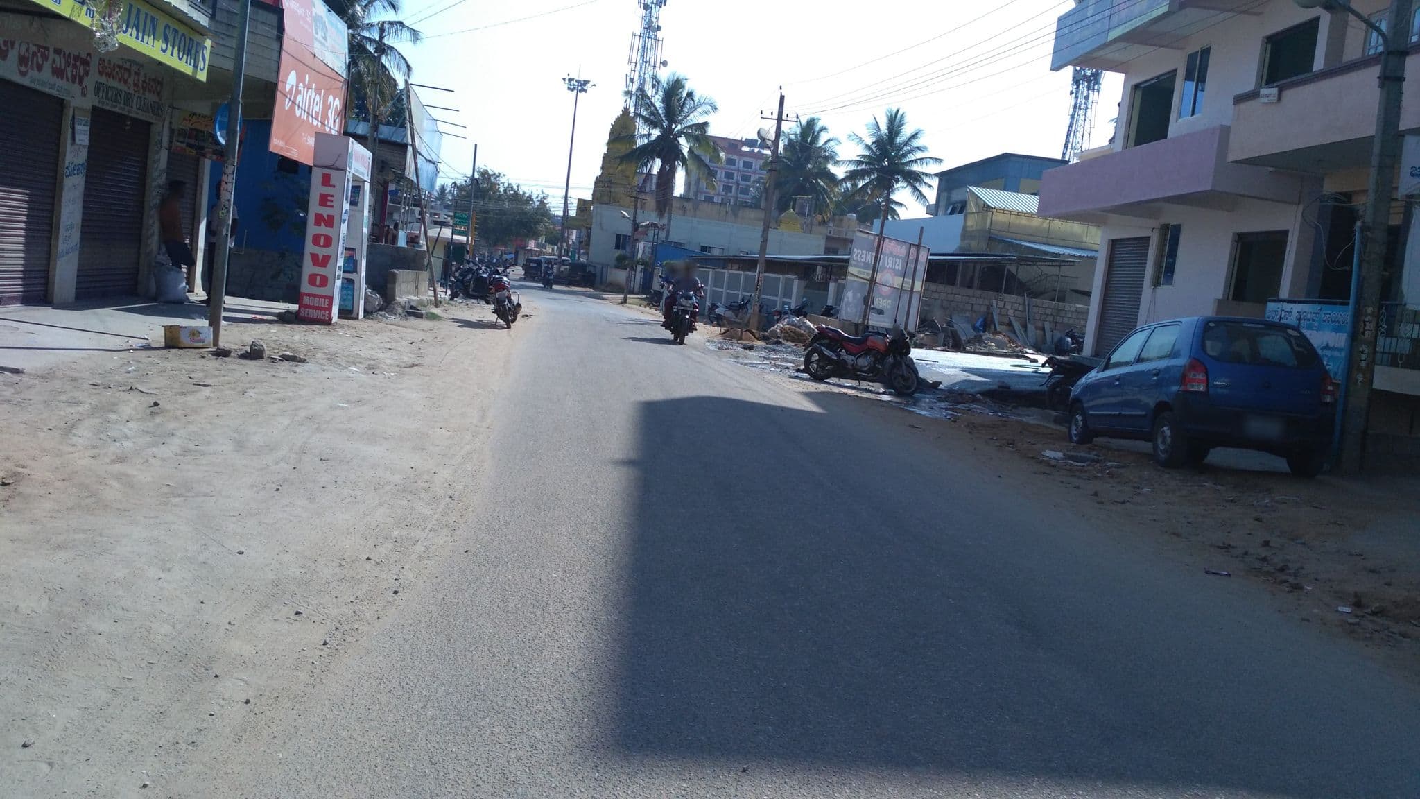 Street view near Sri Durga Ladies P.G, Hassan — © chethan (CC BY-SA · Mapillary)