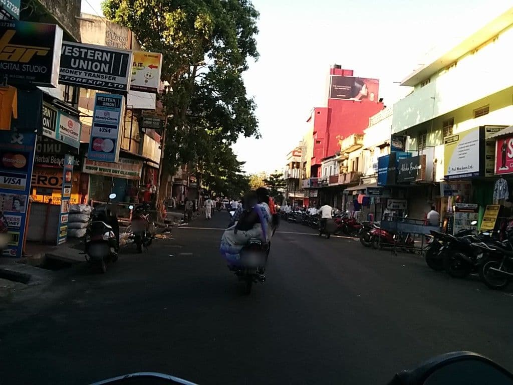 Street view near Hotel Corbelli, Puducherry — © sashazykov (CC BY-SA · Mapillary)