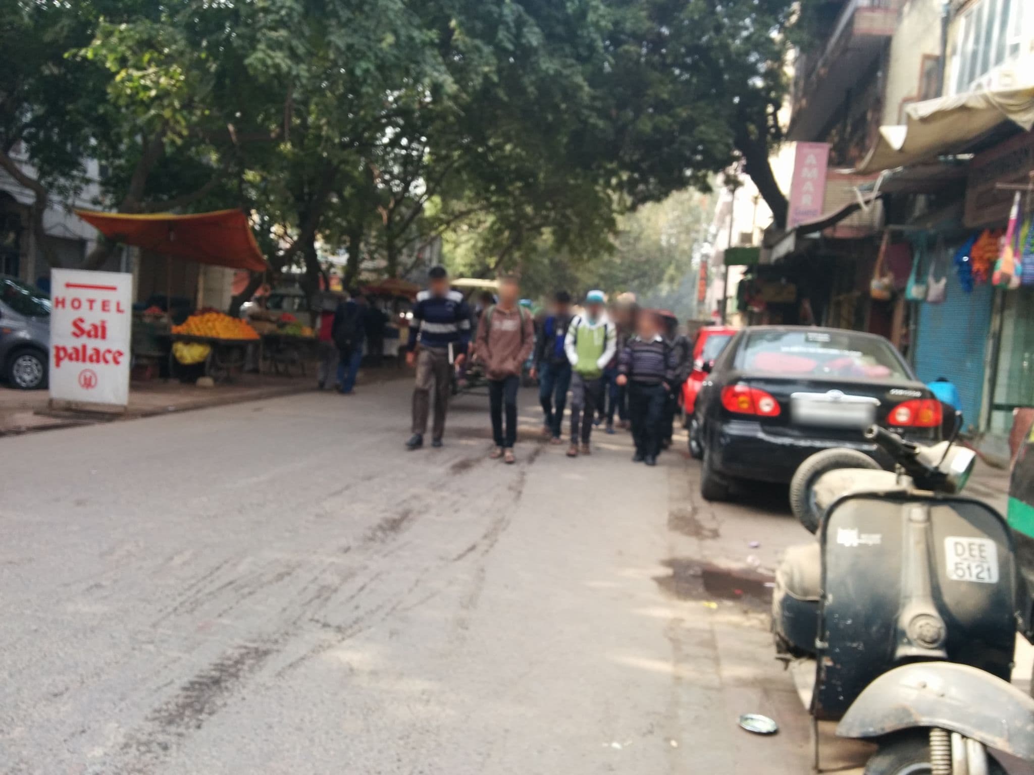 Street view near Namoh, New Delhi — © sashazykov (CC BY-SA · Mapillary)